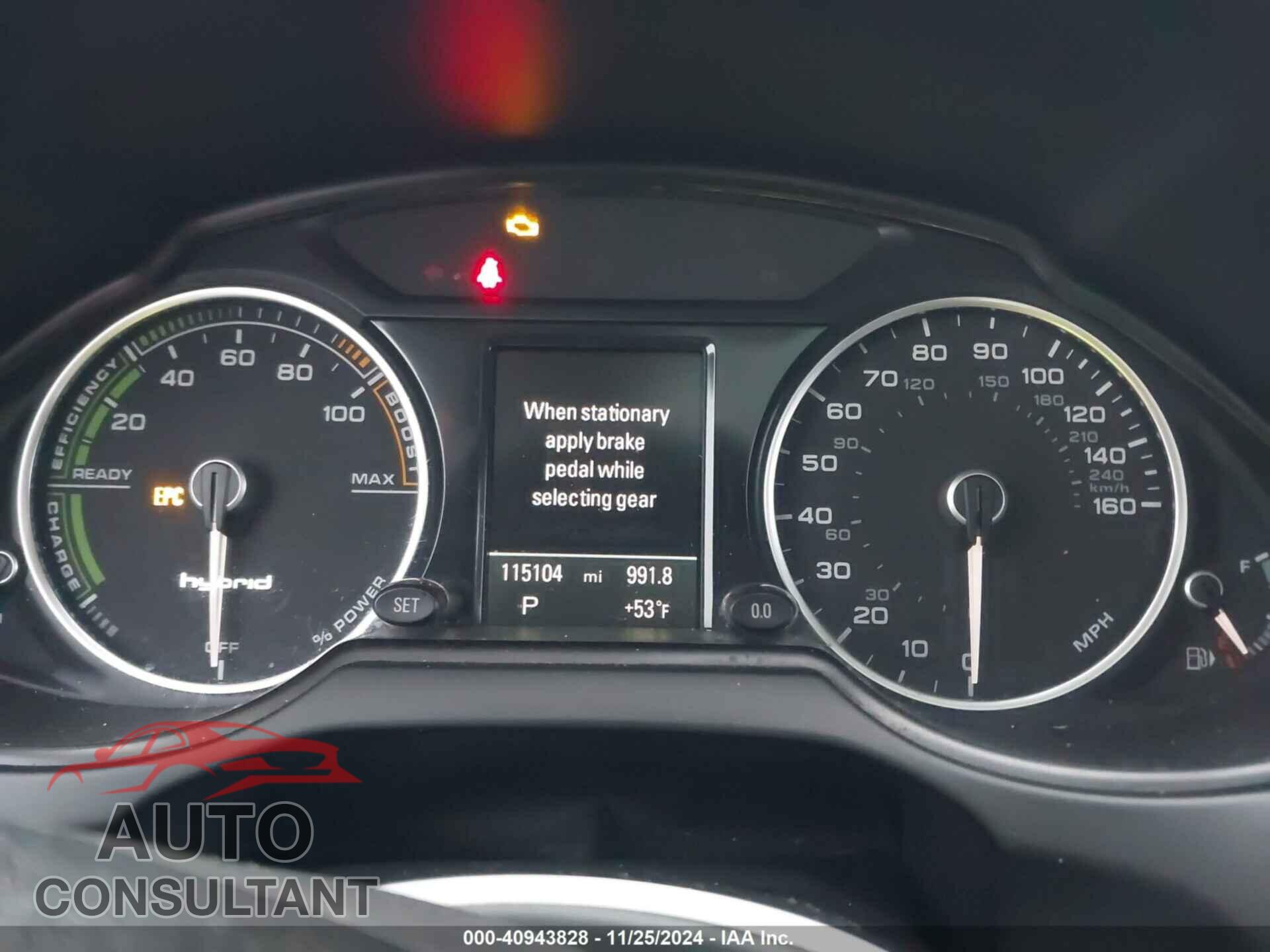 AUDI Q5 HYBRID 2013 - WA1C8AFP3DA037733