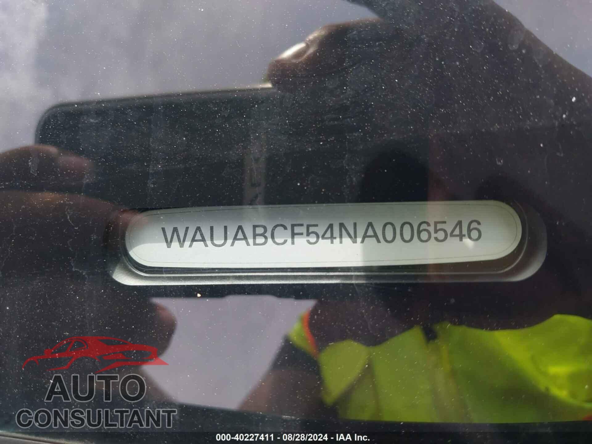 AUDI A5 SPORTBACK 2022 - WAUABCF54NA006546