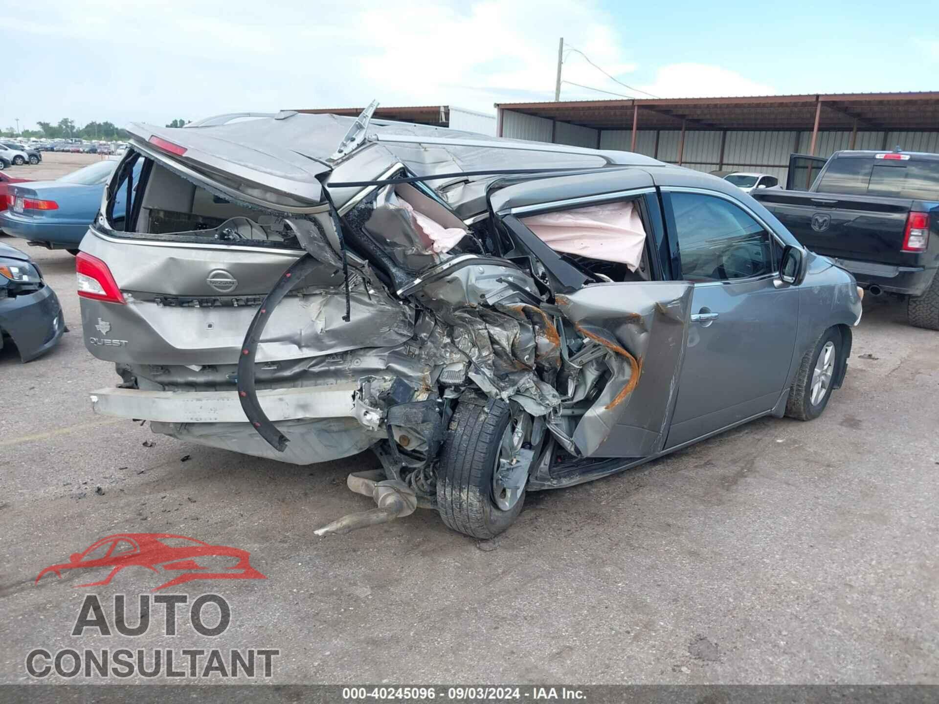NISSAN QUEST 2012 - JN8AE2KPXC9037802