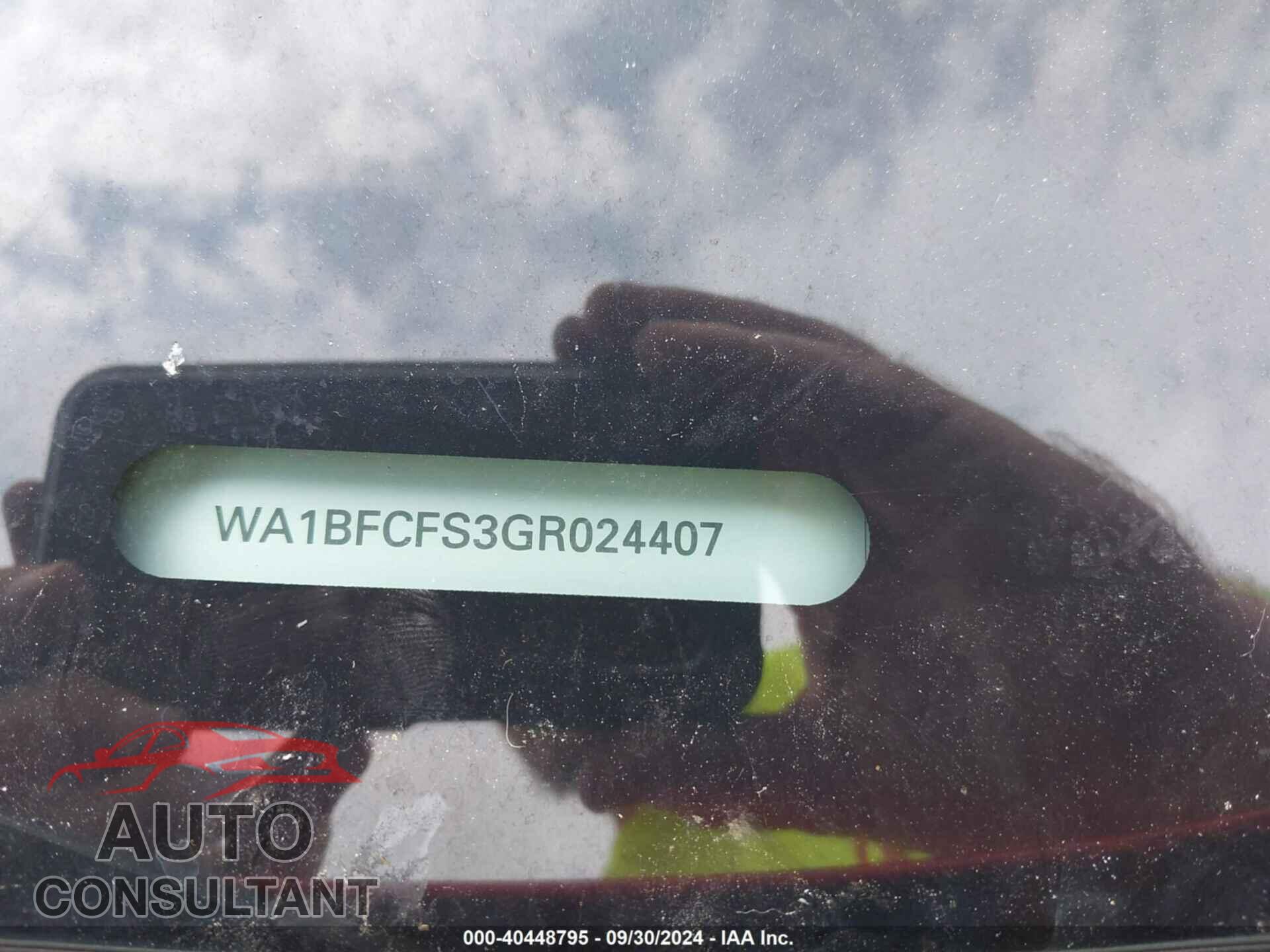 AUDI Q3 2016 - WA1BFCFS3GR024407