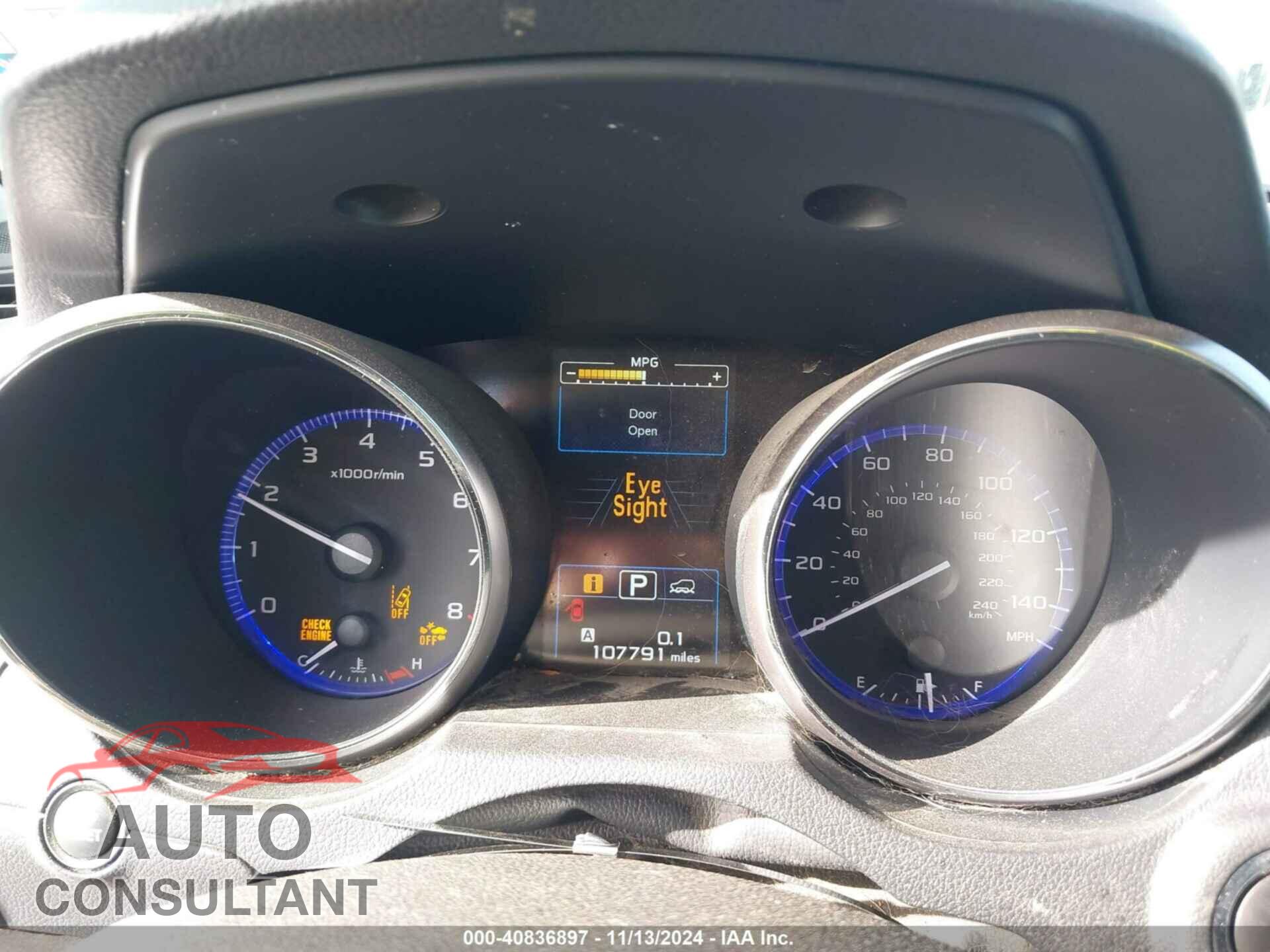 SUBARU OUTBACK 2016 - 4S4BSBNC4G3212048