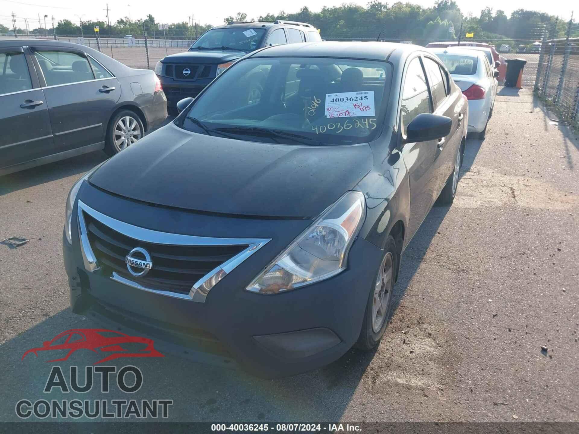 NISSAN VERSA 2016 - 3N1CN7AP0GL820596