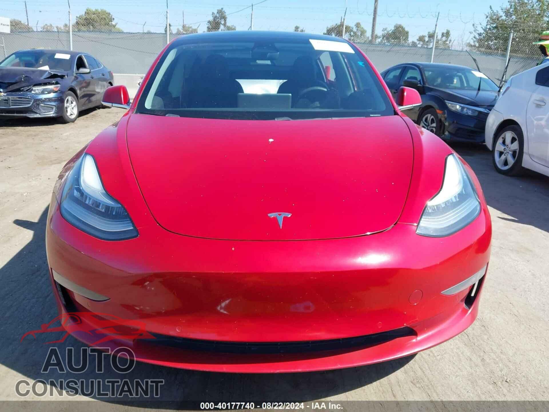 TESLA MODEL 3 2019 - 5YJ3E1EB8KF406594