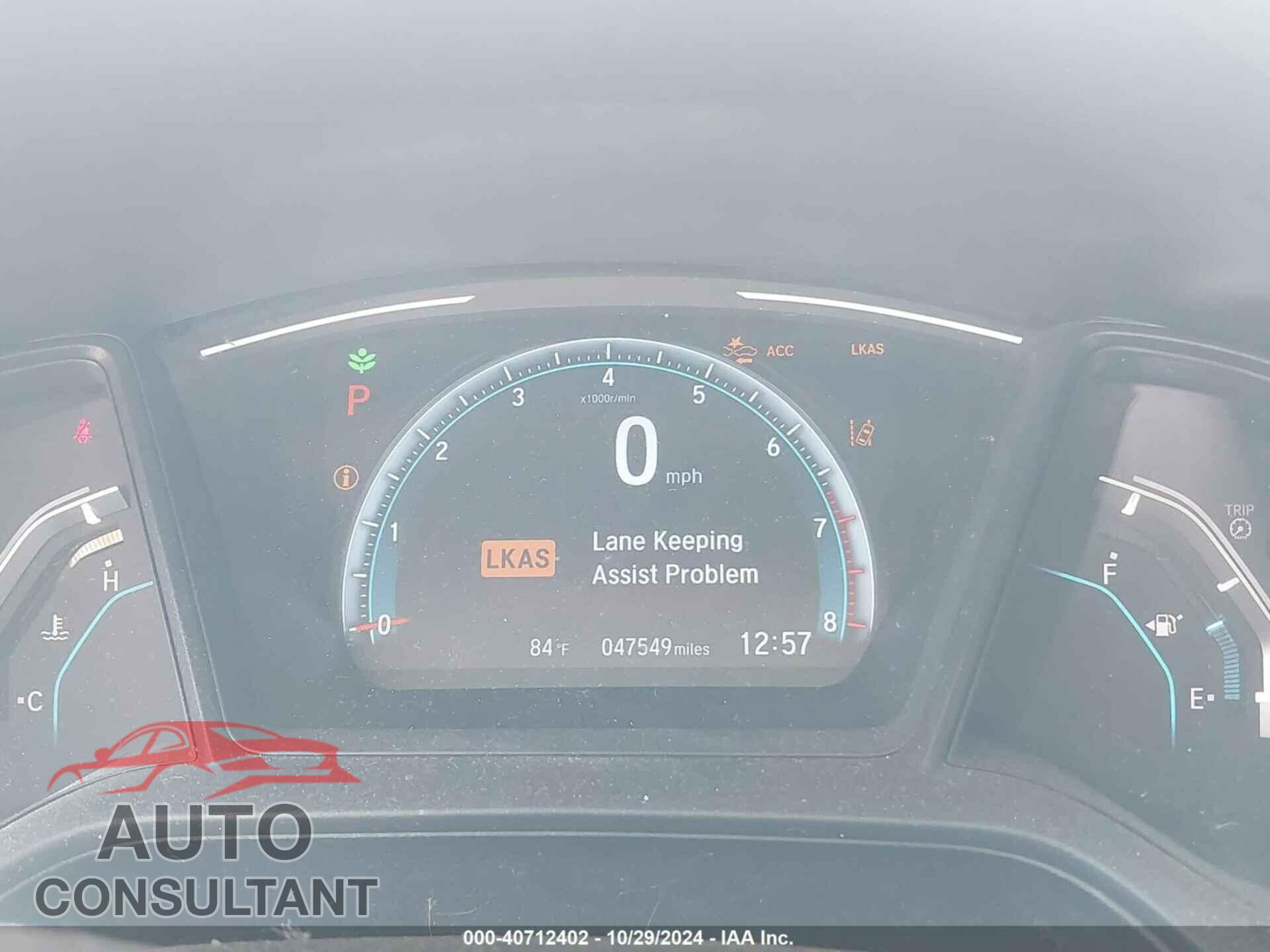 HONDA CIVIC 2019 - 2HGFC2F65KH574327