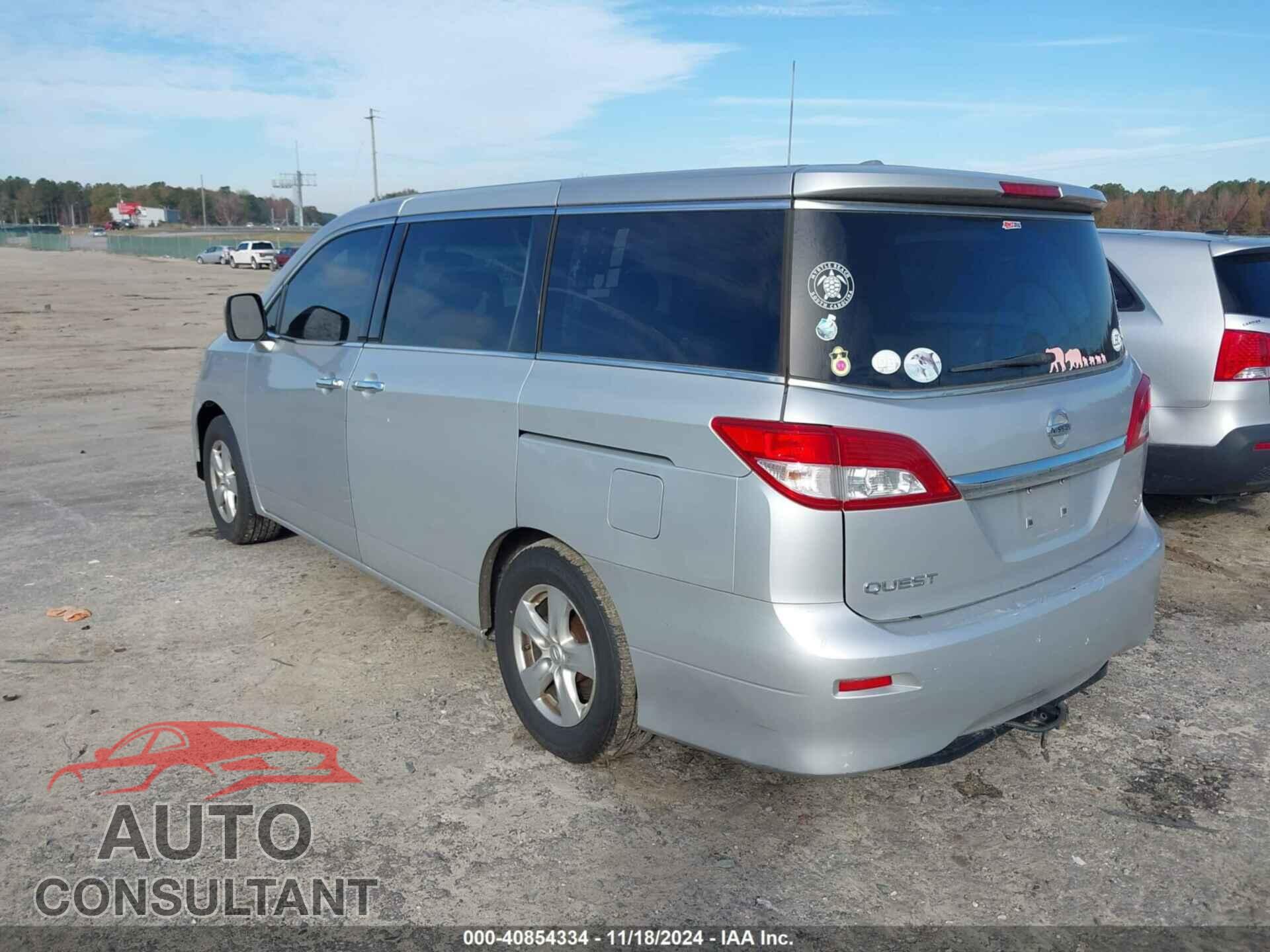 NISSAN QUEST 2013 - JN8AE2KP1D9067966
