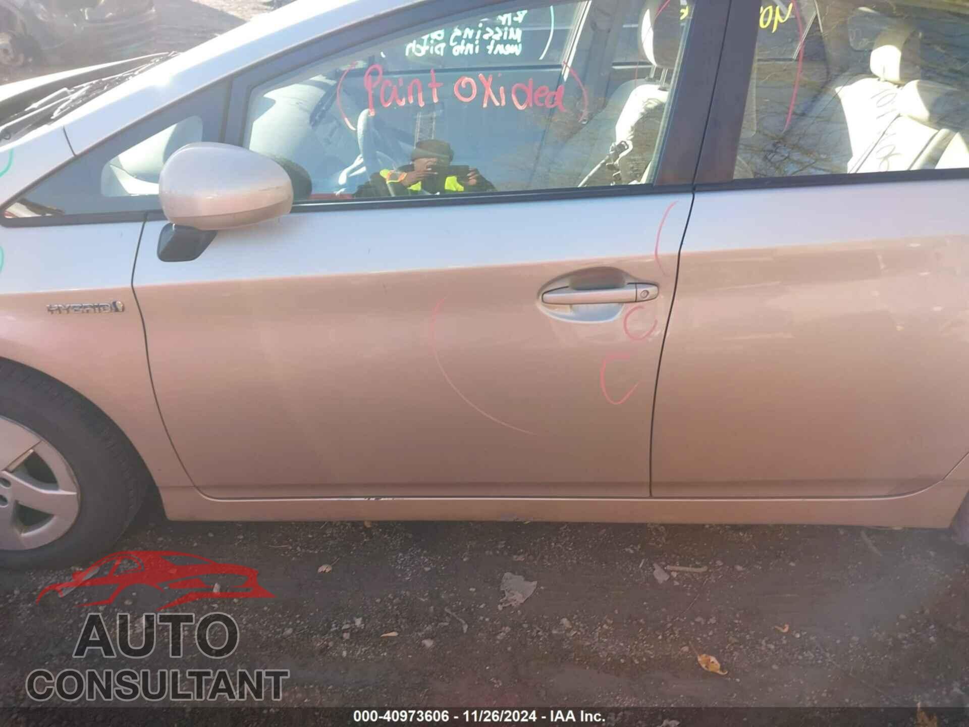 TOYOTA PRIUS 2011 - JTDKN3DU4B0282963