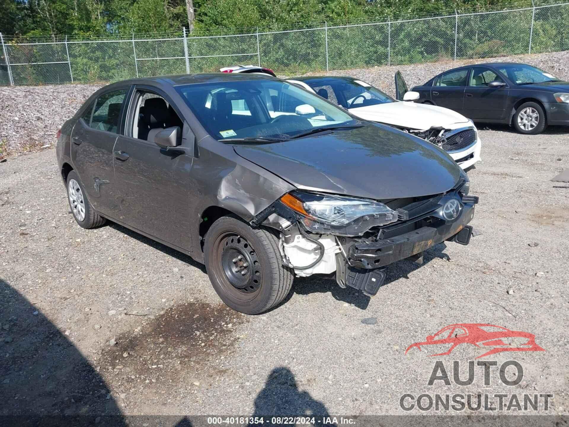 TOYOTA COROLLA 2019 - 2T1BURHE8KC147516