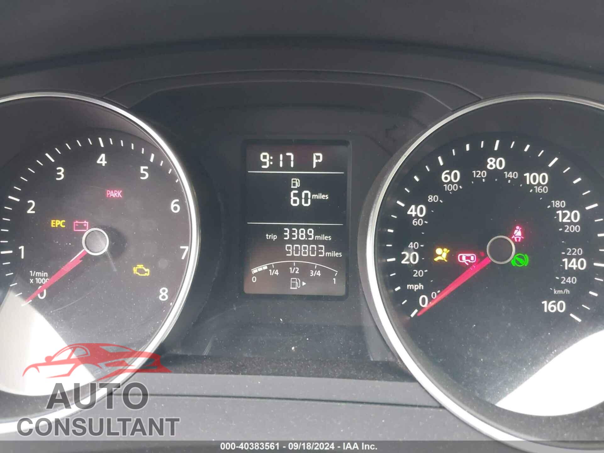VOLKSWAGEN JETTA 2017 - 3VW2B7AJXHM243257