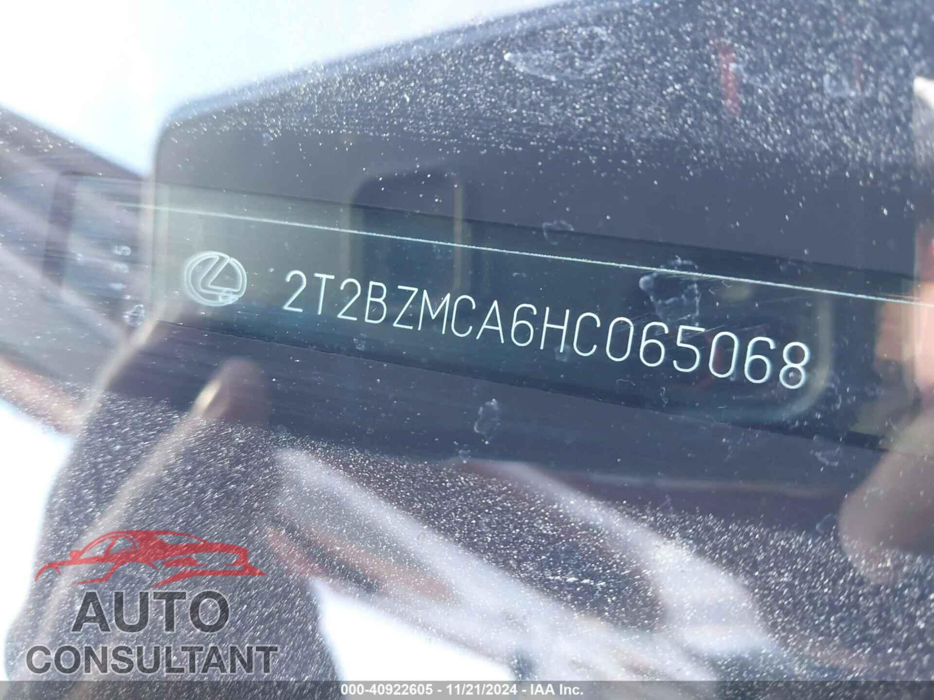 LEXUS RX 350 2017 - 2T2BZMCA6HC065068