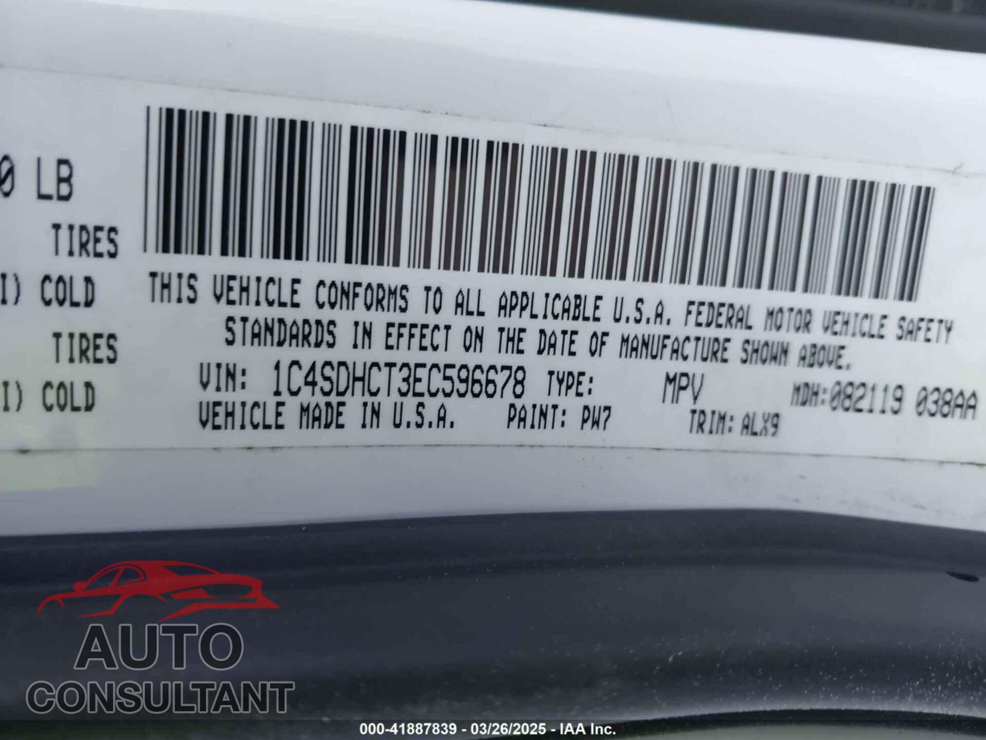 DODGE DURANGO 2014 - 1C4SDHCT3EC596678