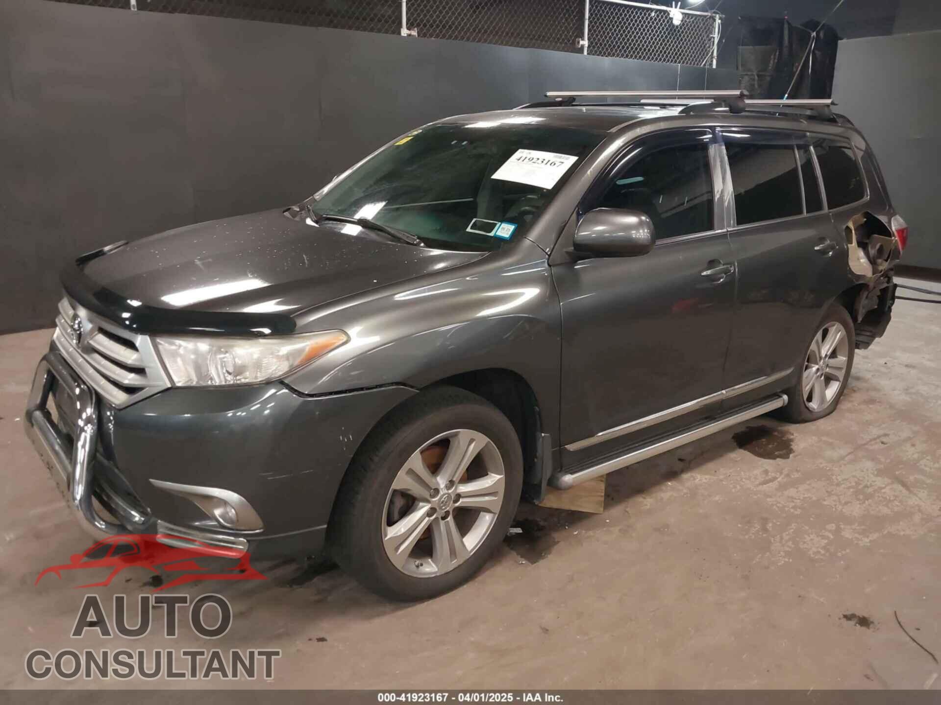 TOYOTA HIGHLANDER 2012 - 5TDBK3EH7CS112265