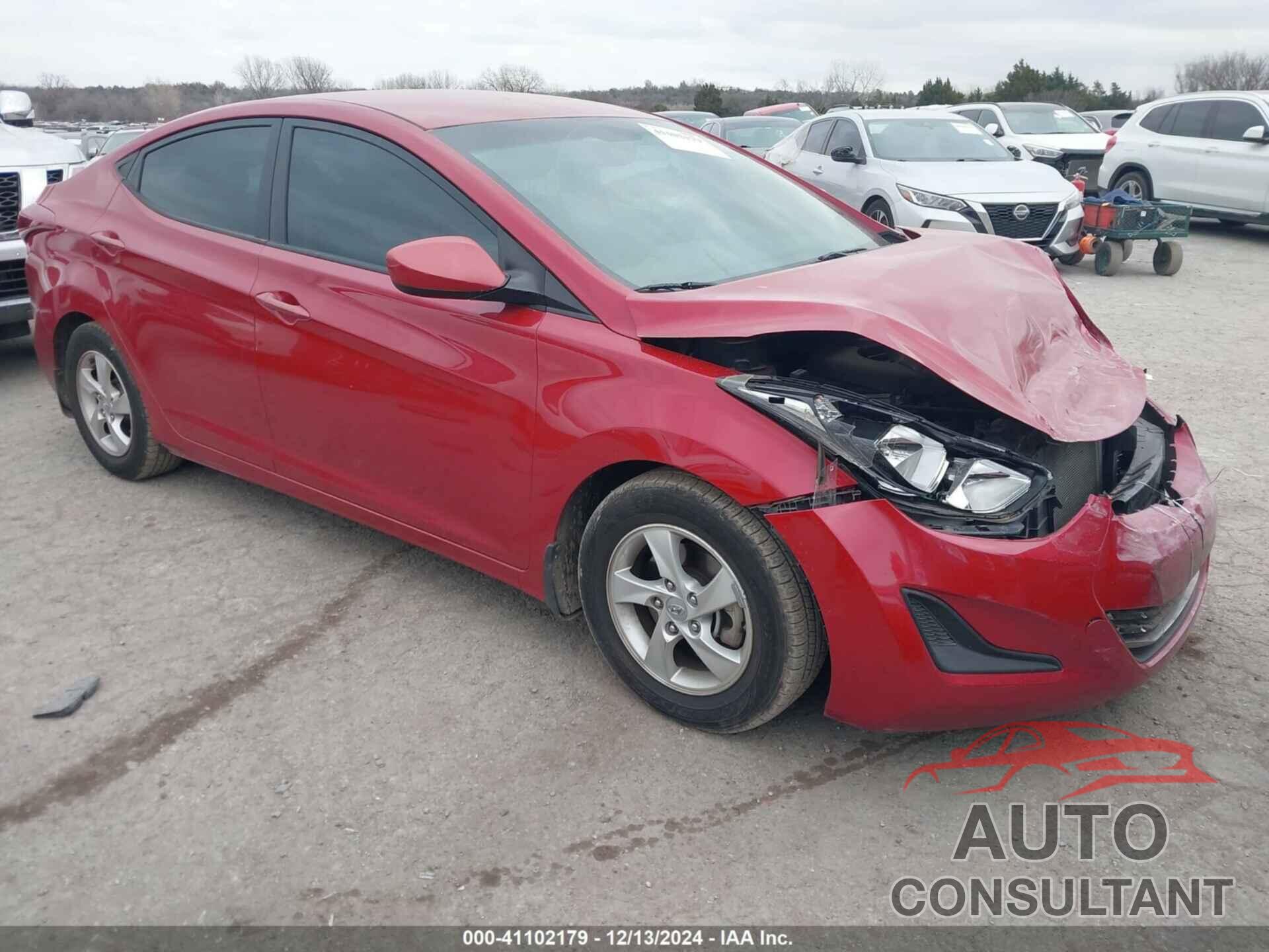 HYUNDAI ELANTRA 2015 - KMHDH4AE0FU225737