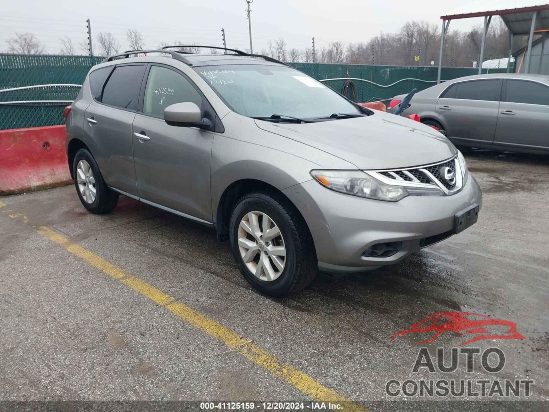 NISSAN MURANO 2012 - JN8AZ1MW2CW233026