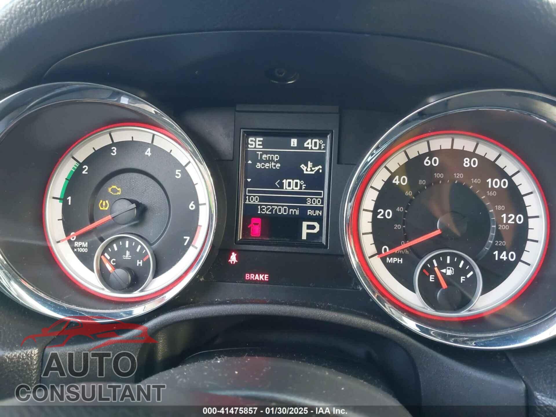 DODGE DURANGO 2012 - 1C4RDJAG1CC112693