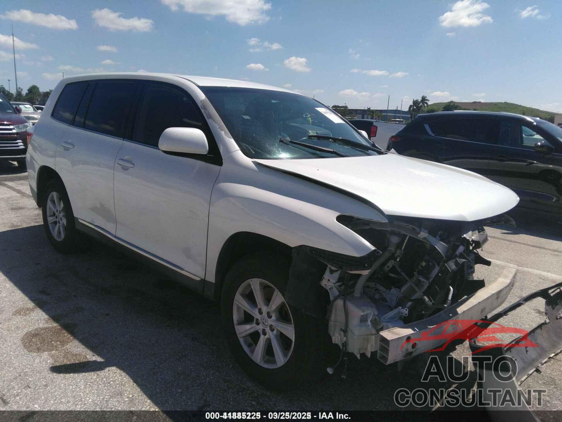 TOYOTA HIGHLANDER 2013 - 5TDZK3EH2DS097139