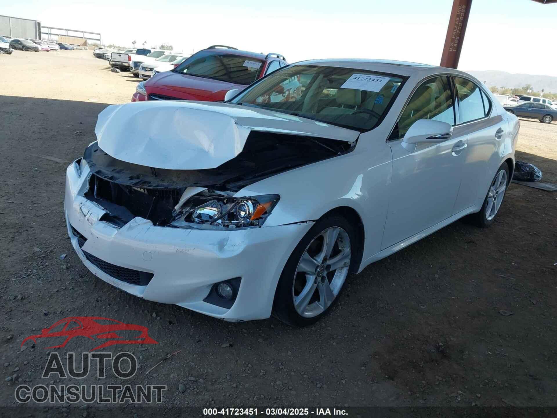 LEXUS IS 250 2012 - JTHBF5C28C5182537