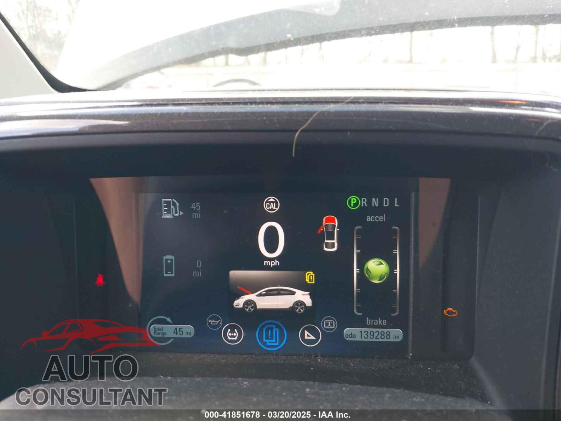 CHEVROLET VOLT 2012 - 1G1RB6E45CU103596