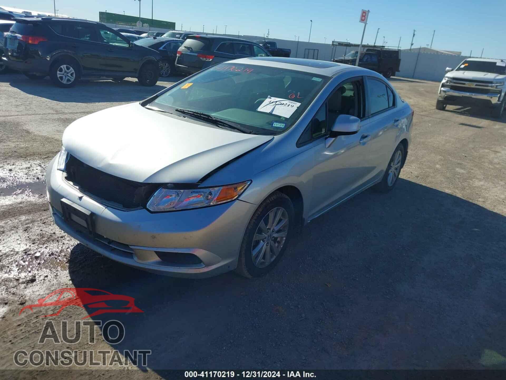 HONDA CIVIC SDN 2012 - 2HGFB2F97CH525838