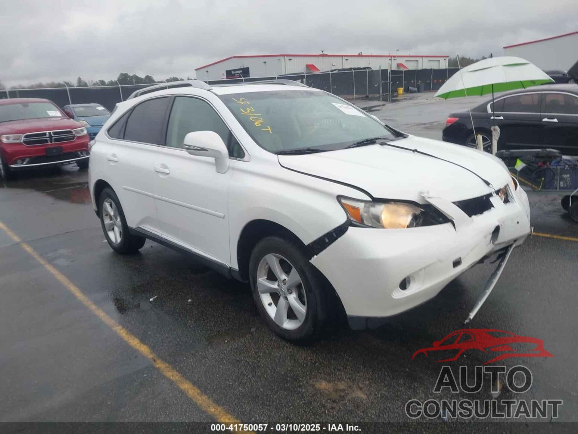 LEXUS RX 350 2010 - 2T2BK1BA1AC042713