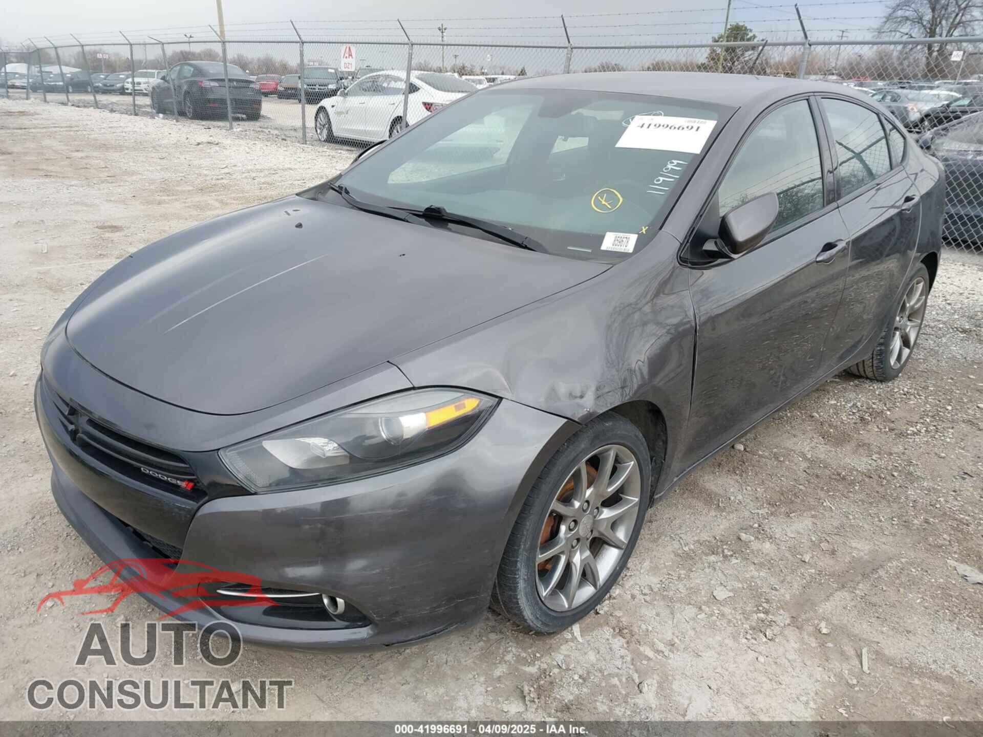 DODGE DART 2015 - 1C3CDFBB5FD119199