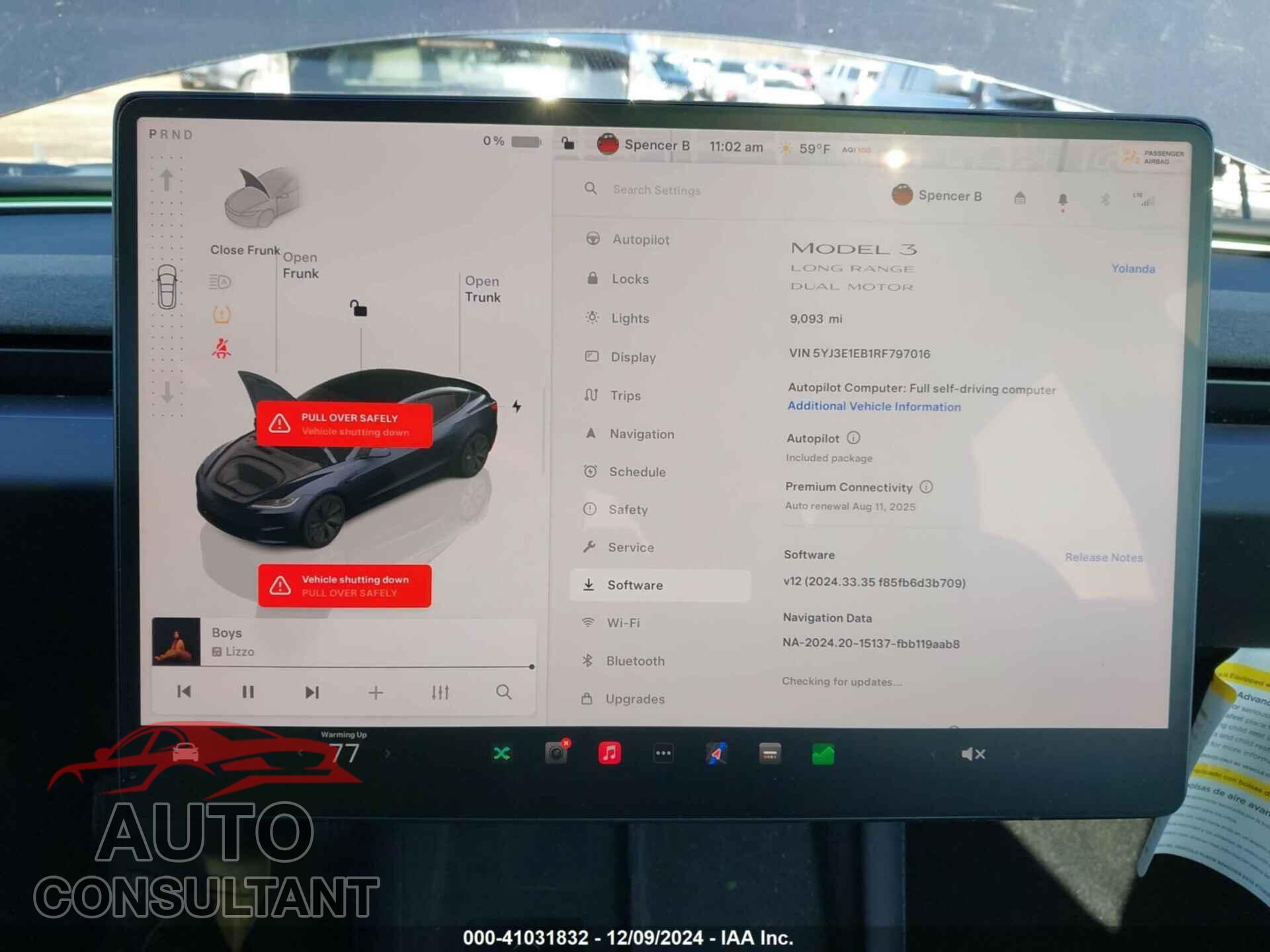 TESLA MODEL 3 2024 - 5YJ3E1EB1RF797016