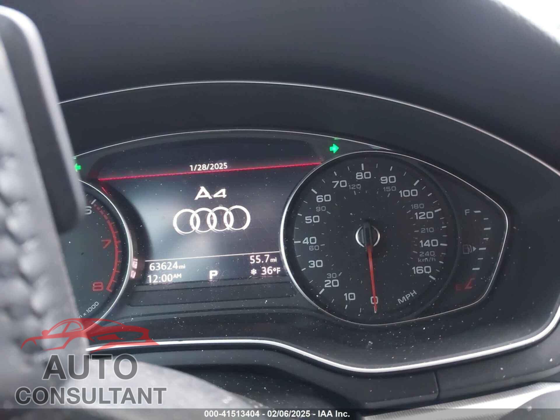AUDI A4 2018 - WAUKMAF48JA068794