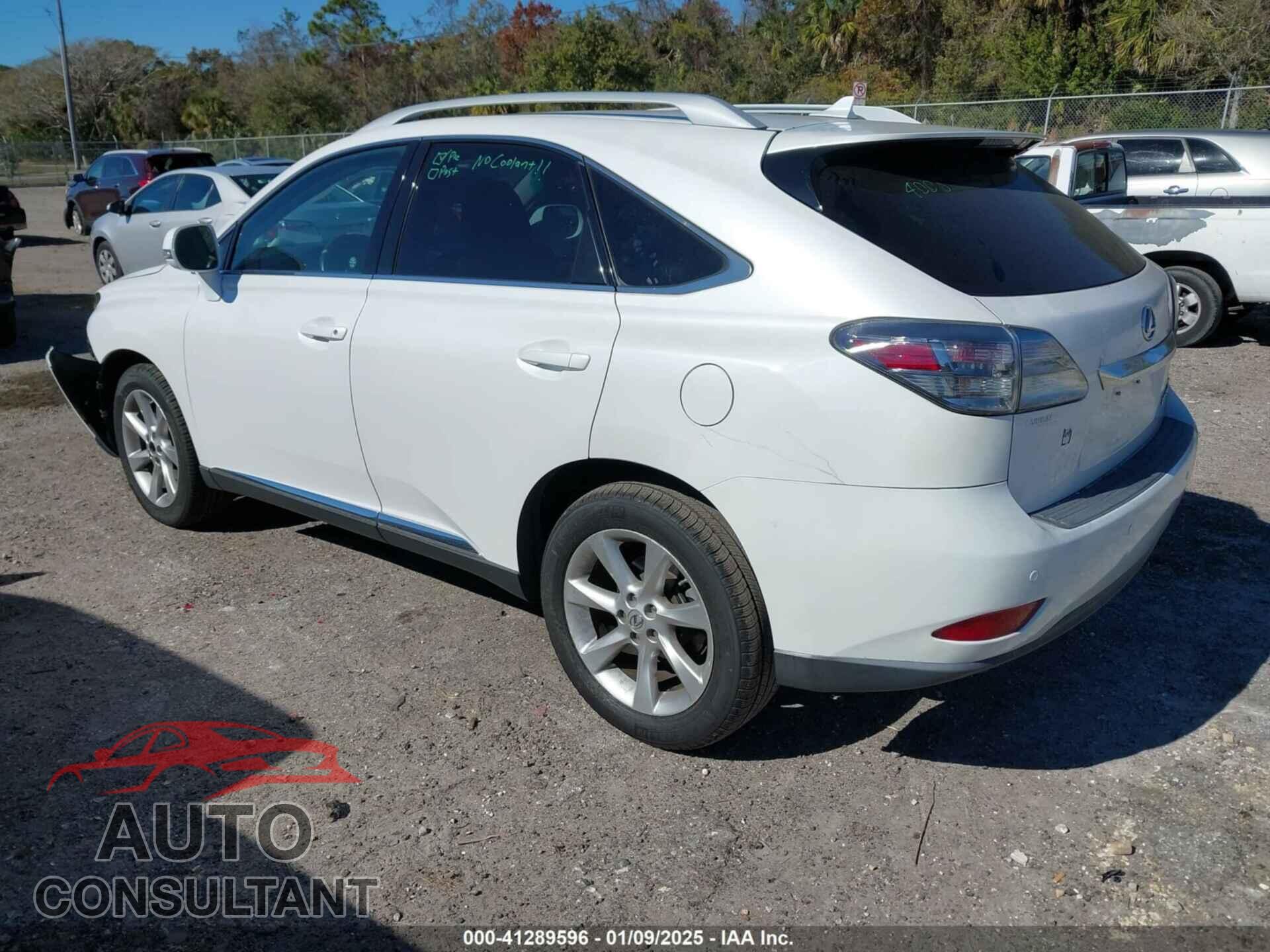 LEXUS RX 350 2012 - 2T2ZK1BA0CC067295
