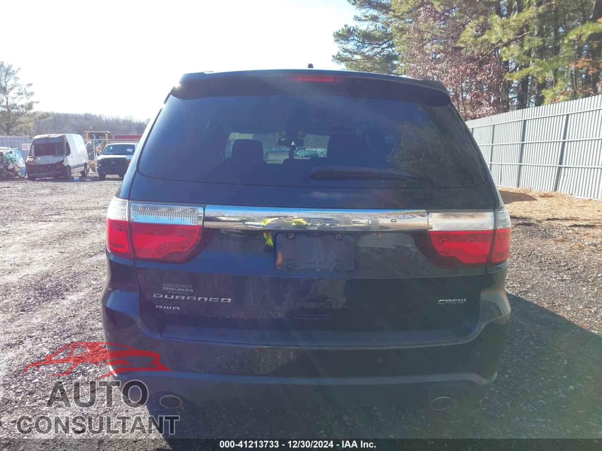 DODGE DURANGO 2012 - 1C4SDJDT5CC182904