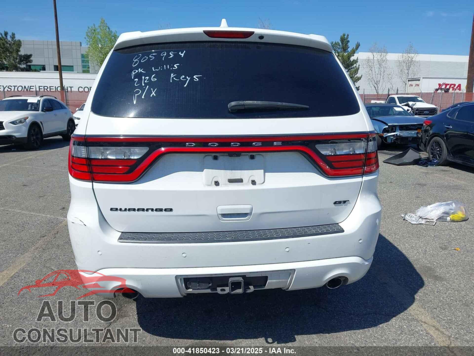 DODGE DURANGO 2017 - 1C4RDHDG1HC805954