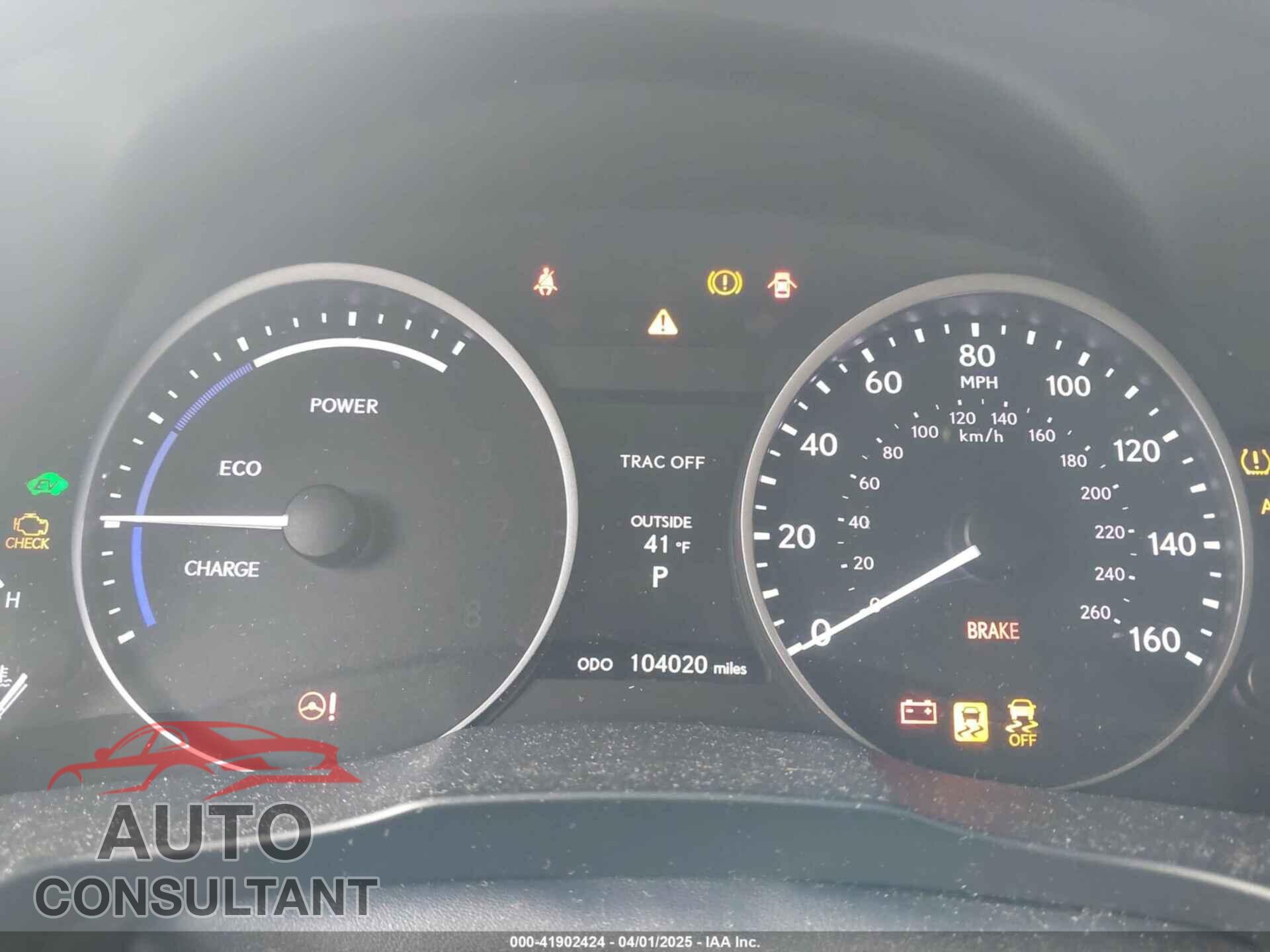 LEXUS ES 300H 2013 - JTHBW1GG1D2002302