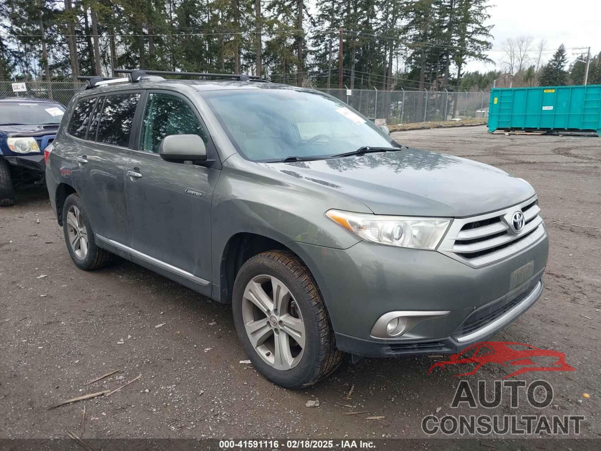 TOYOTA HIGHLANDER 2013 - 5TDDK3EH5DS184091