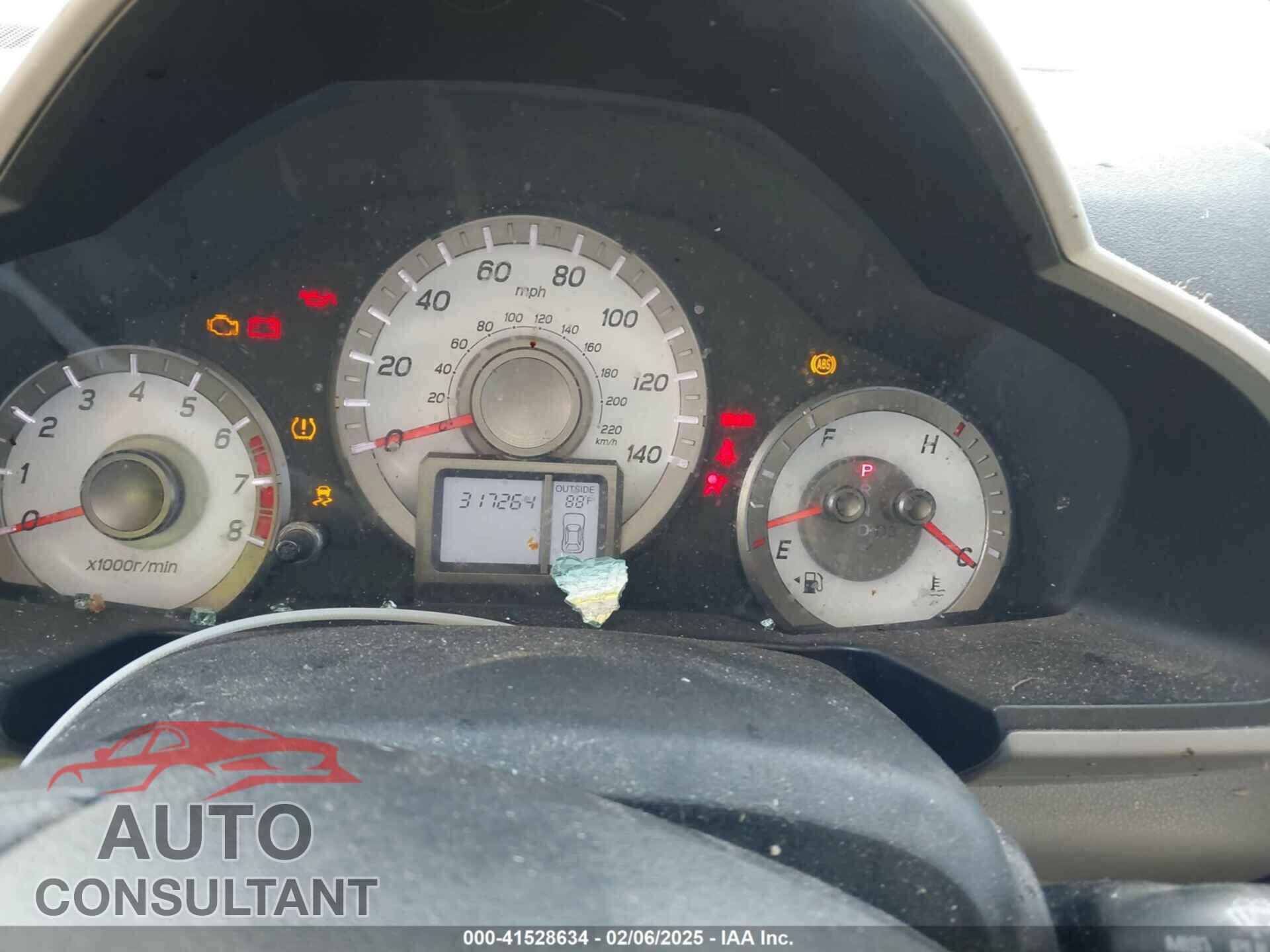 HONDA PILOT 2012 - 5FNYF3H47CB030189