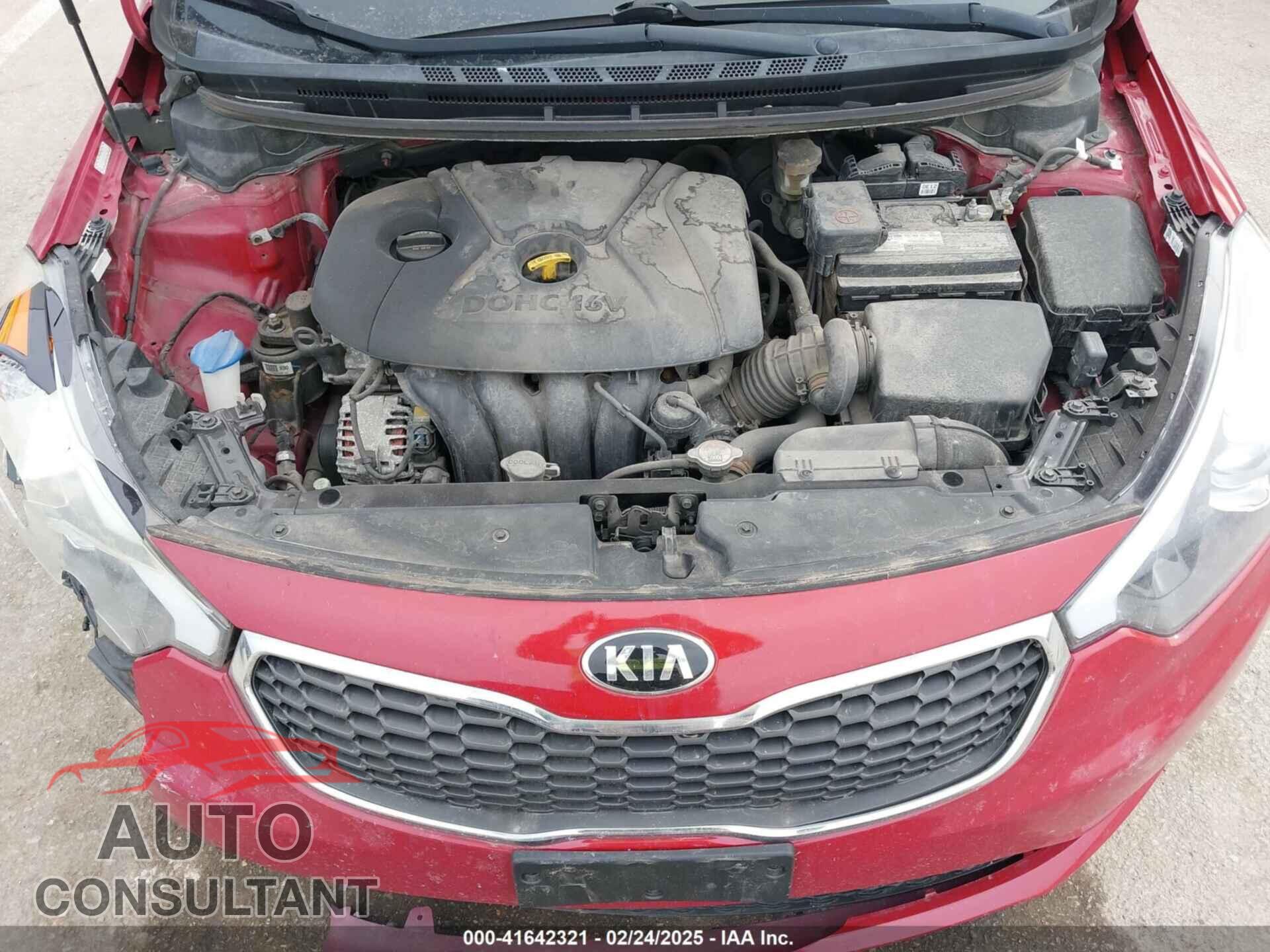KIA FORTE 2016 - KNAFX4A6XG5454041