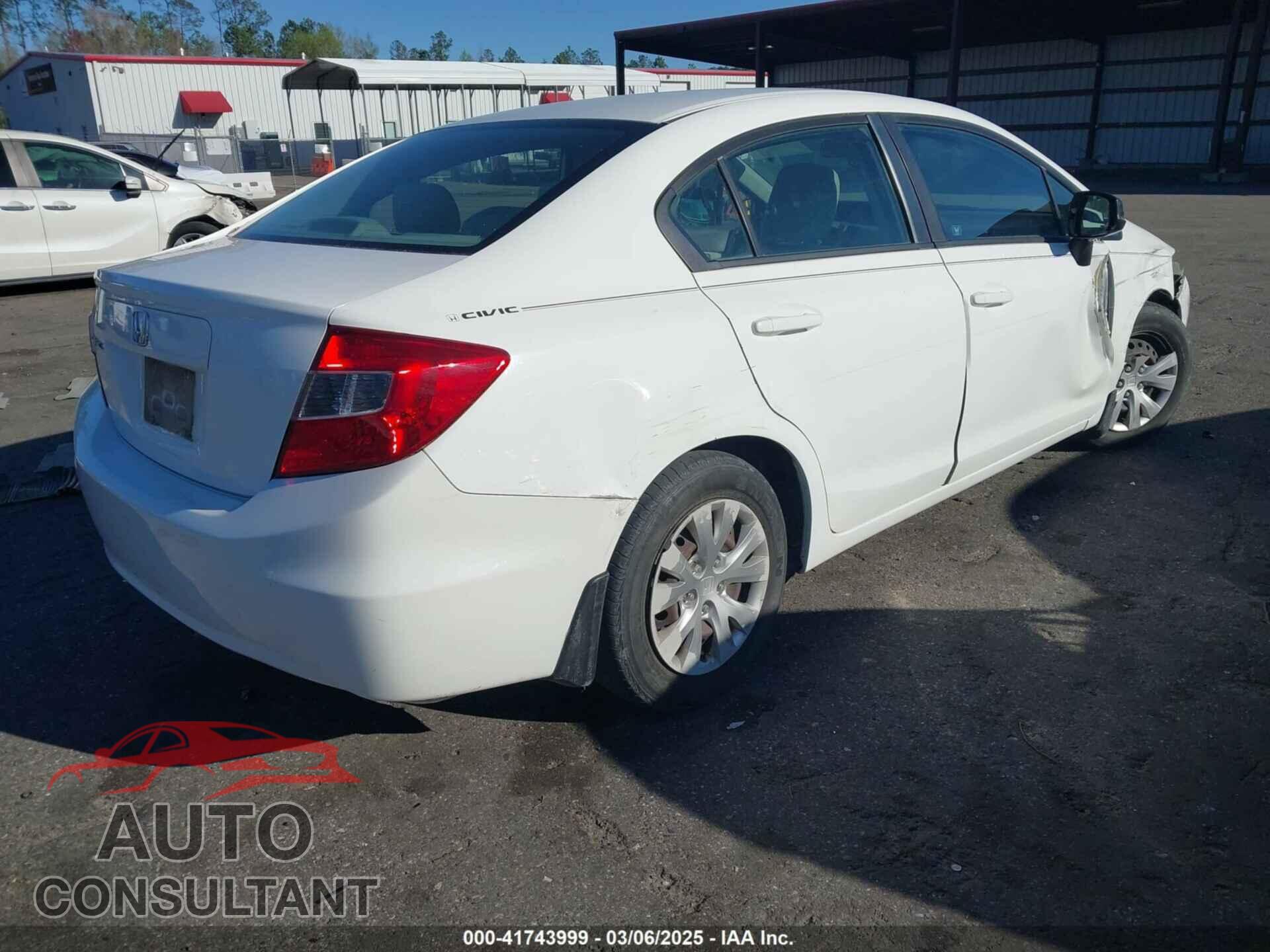 HONDA CIVIC 2012 - 19XFB2F57CE104760