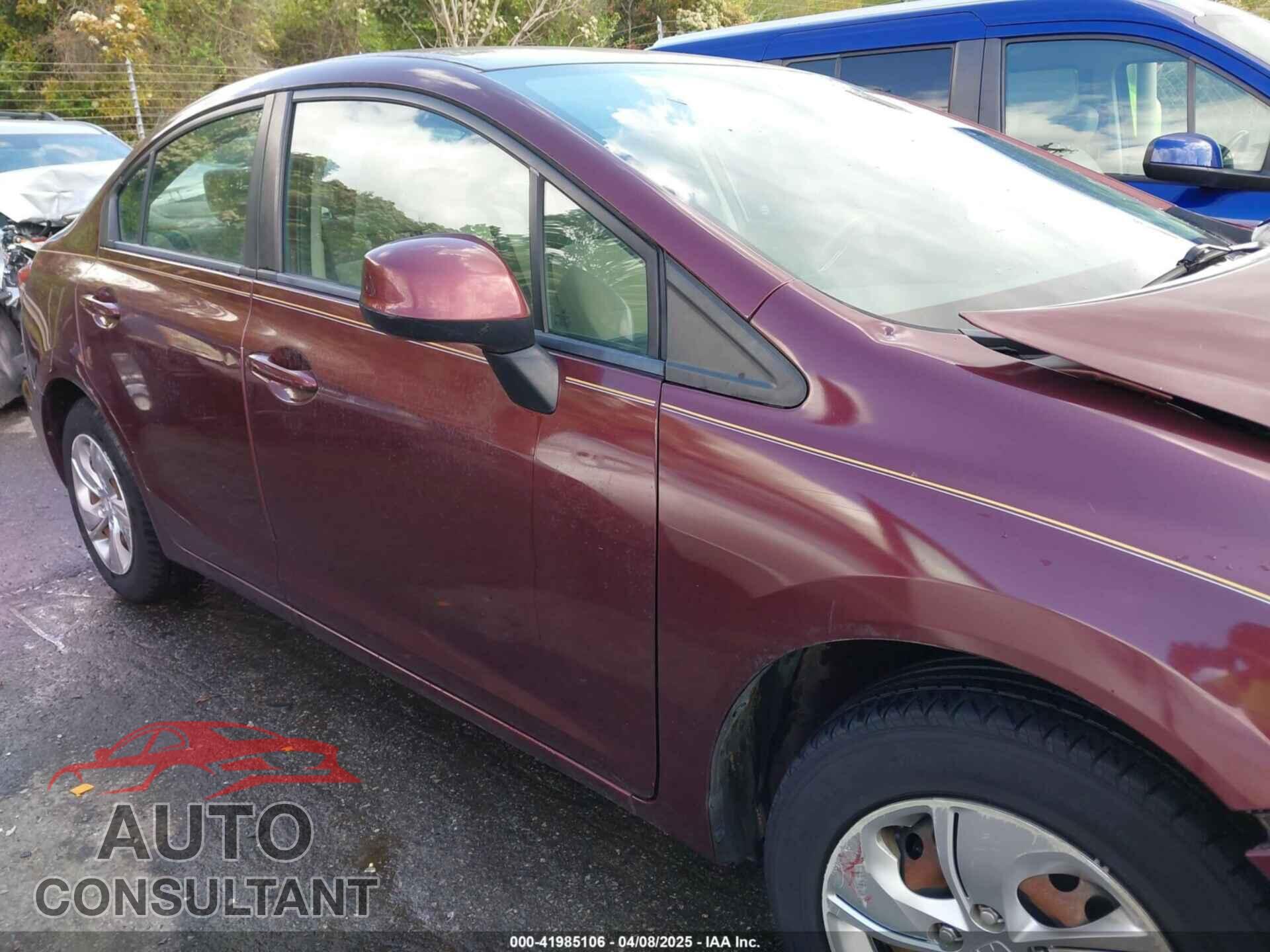 HONDA CIVIC 2013 - 19XFB2F58DE224648
