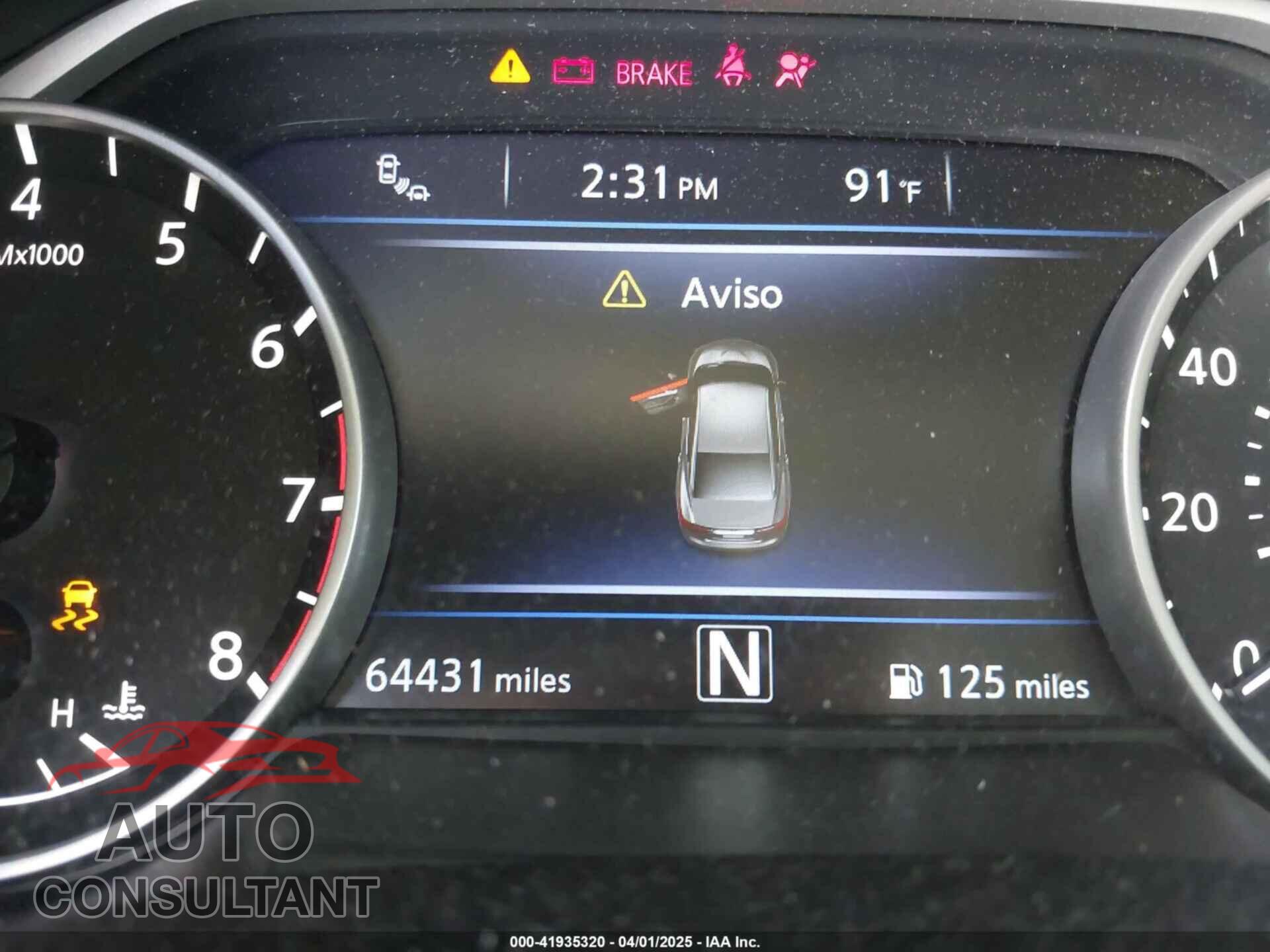 NISSAN MAXIMA 2017 - 1N4AA6AP6HC430163