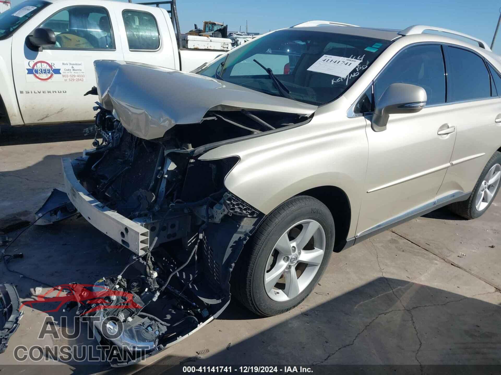LEXUS RX 350 2013 - 2T2BK1BA0DC199279
