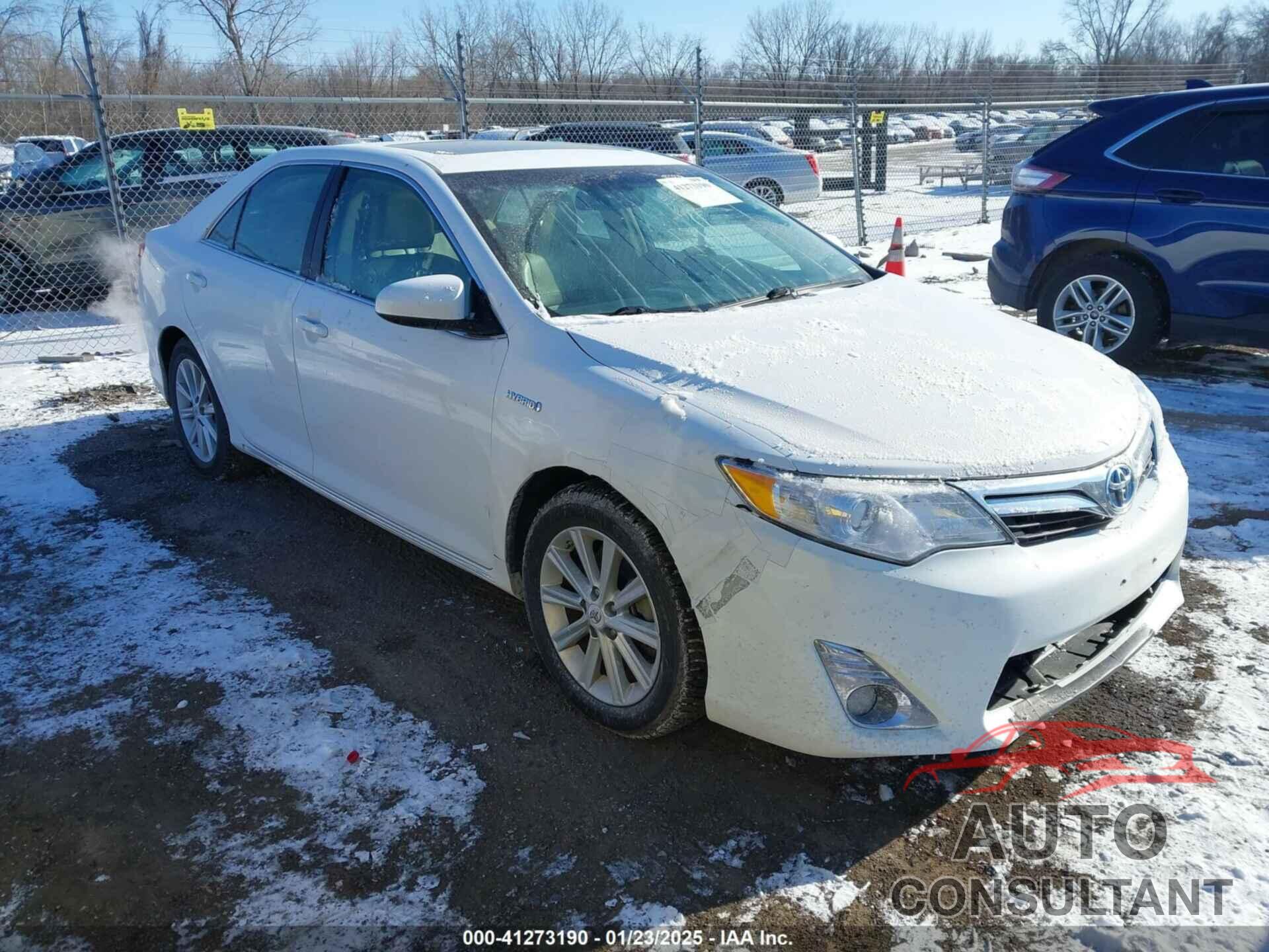 TOYOTA CAMRY HYBRID 2012 - 4T1BD1FK6CU009757