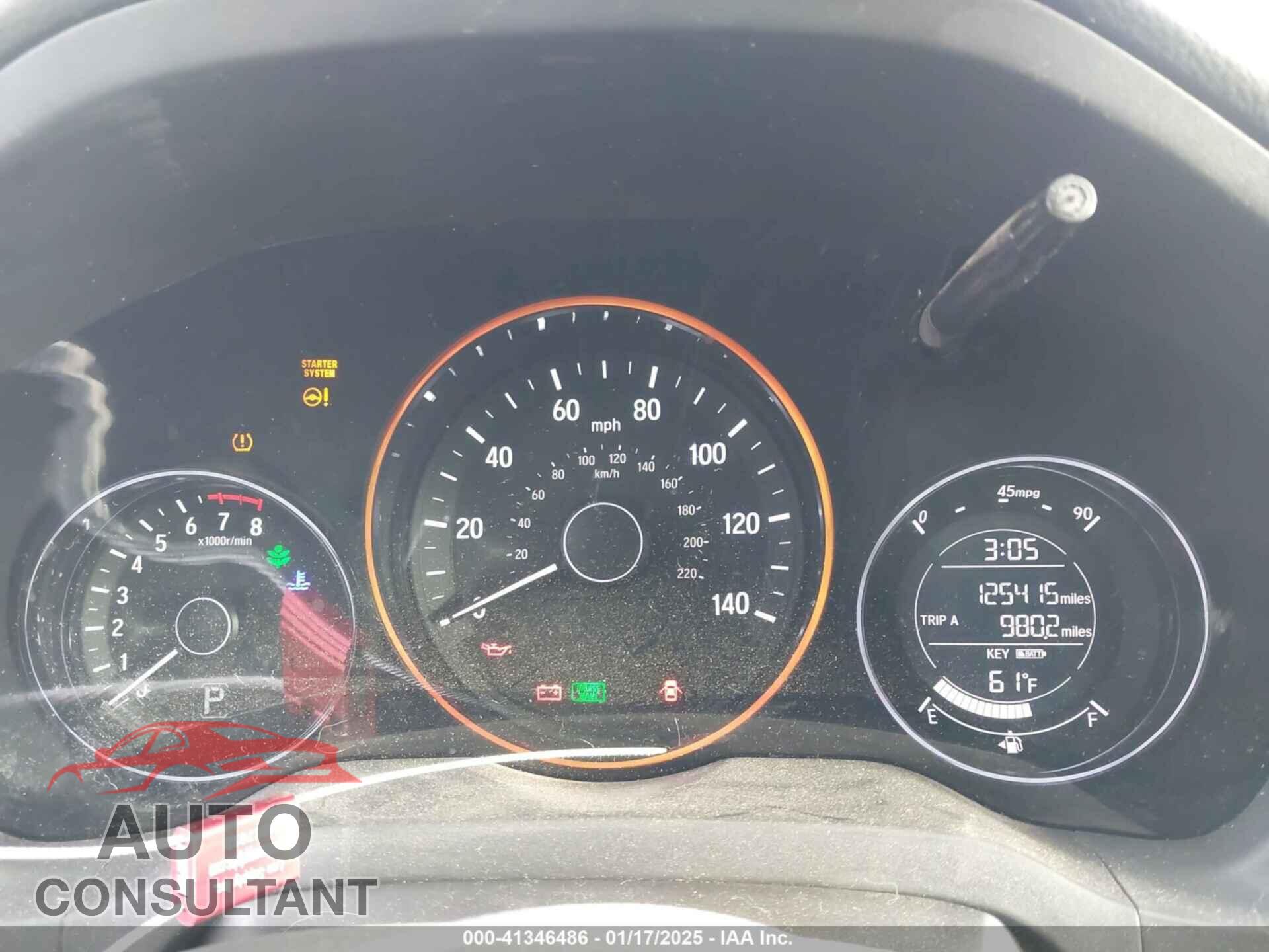 HONDA HR-V 2017 - 3CZRU5H71HM700249