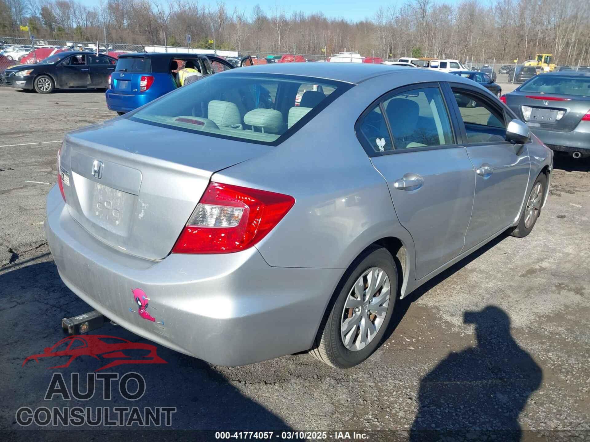 HONDA CIVIC 2012 - 19XFB2F54CE321019