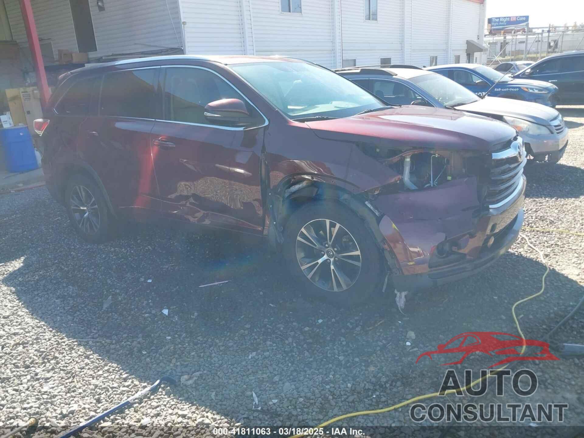 TOYOTA HIGHLANDER 2016 - 5TDKKRFH5GS158054