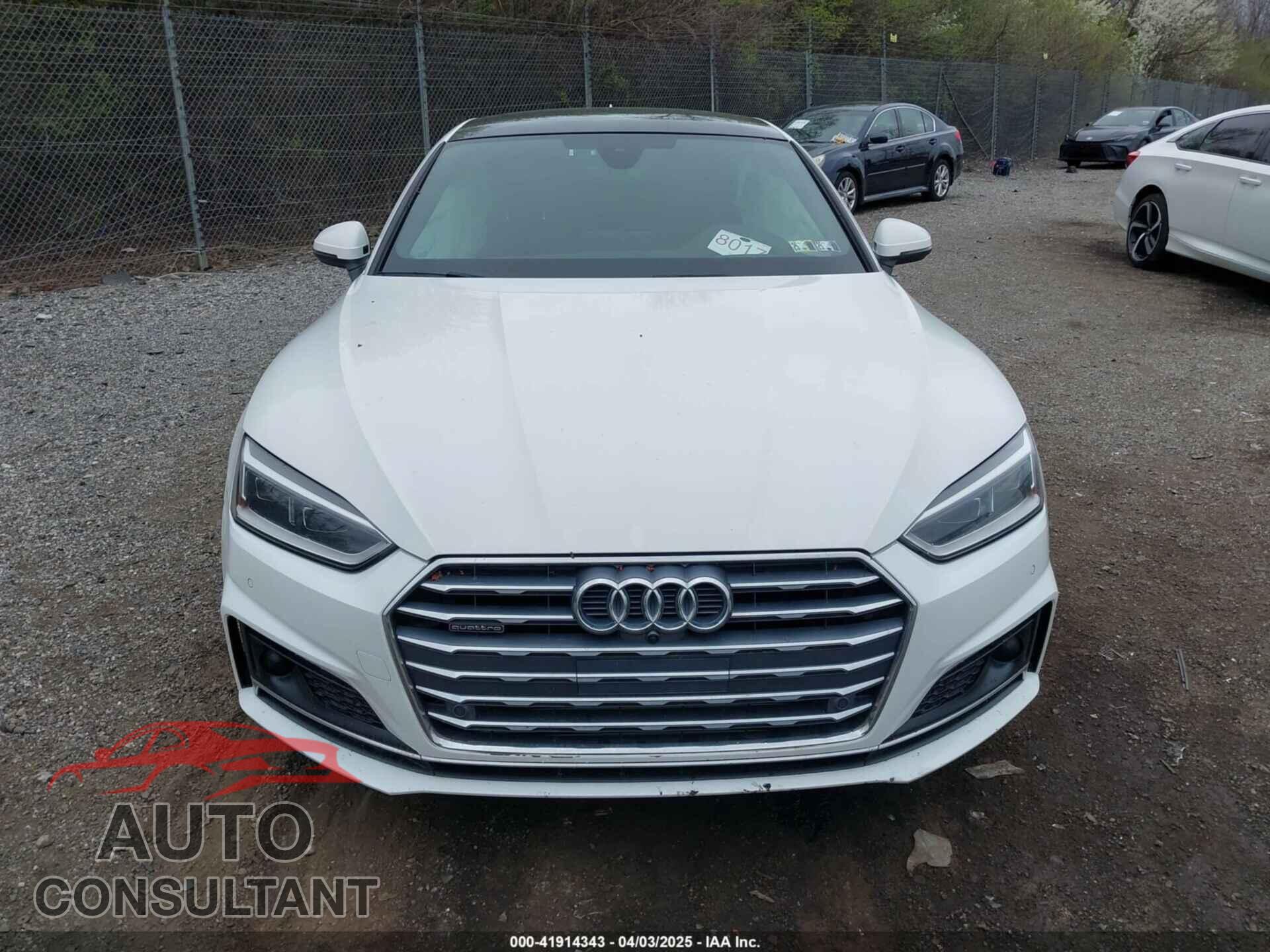 AUDI A5 2019 - WAUFNCF51KA046530