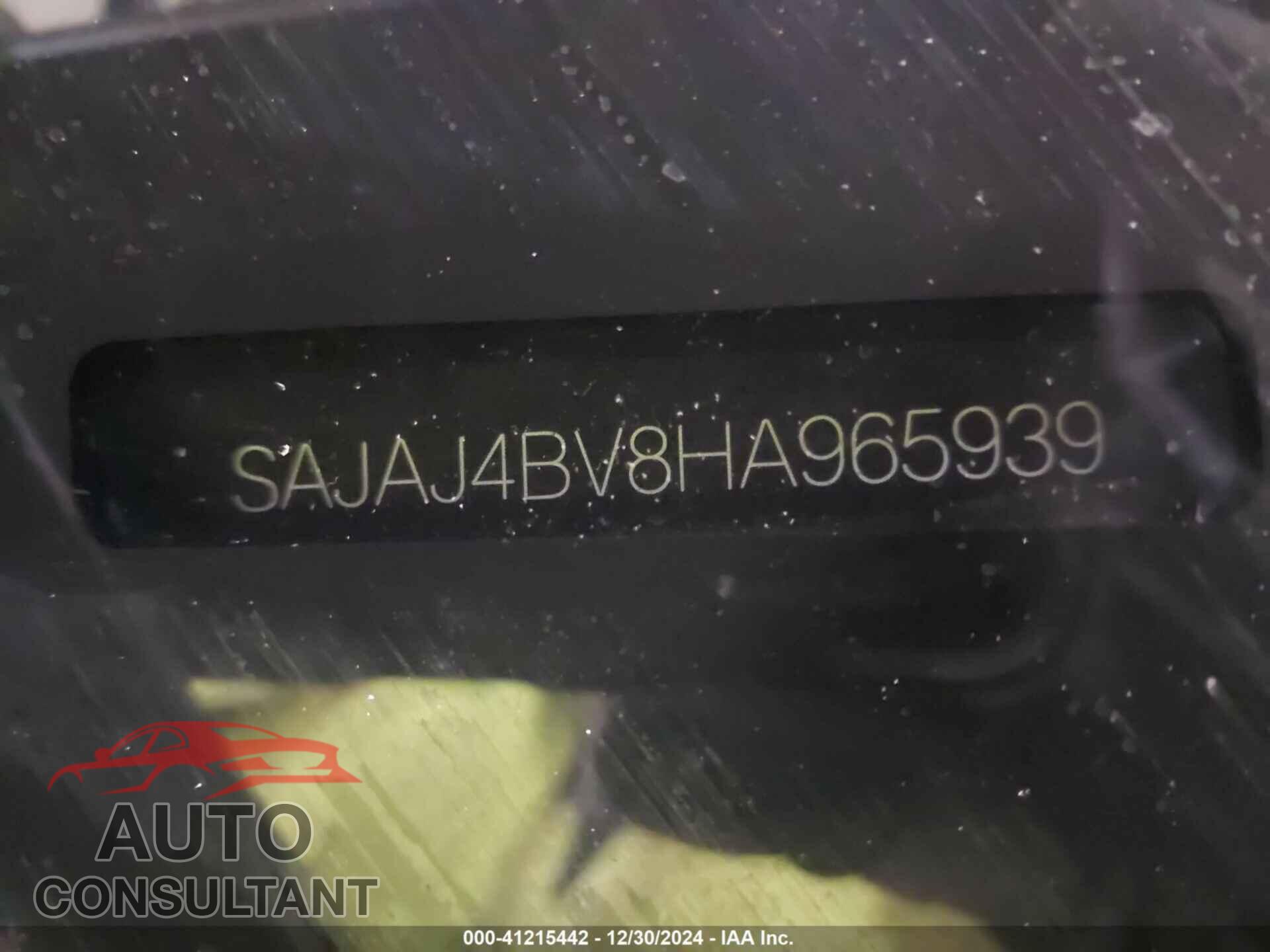 JAGUAR XE 2017 - SAJAJ4BV8HA965939