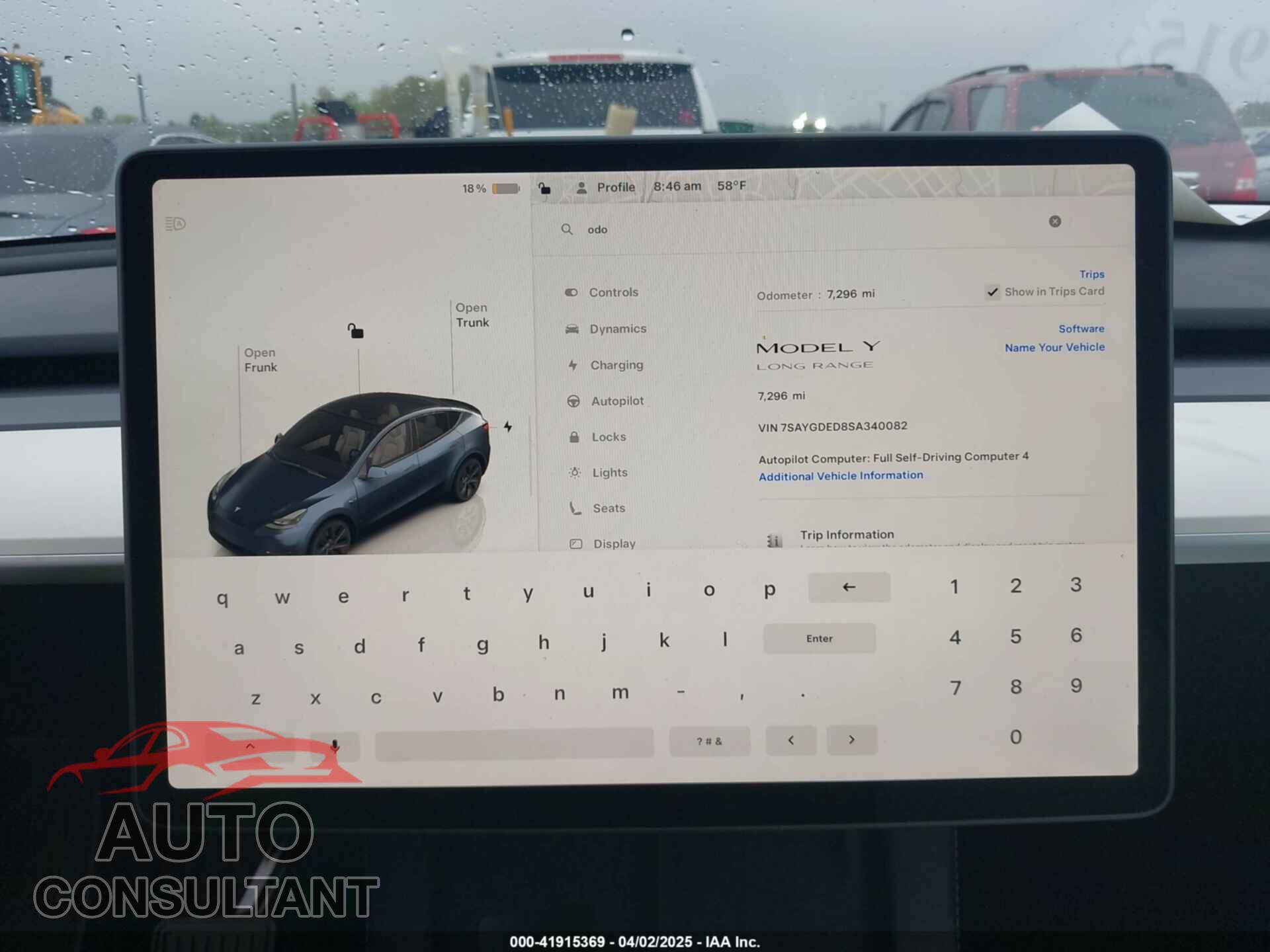 TESLA MODEL Y 2025 - 7SAYGDED8SA340082