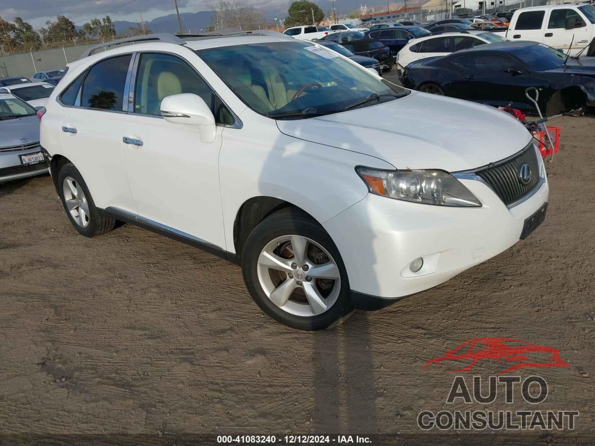 LEXUS RX 350 2010 - 2T2ZK1BA0AC029059