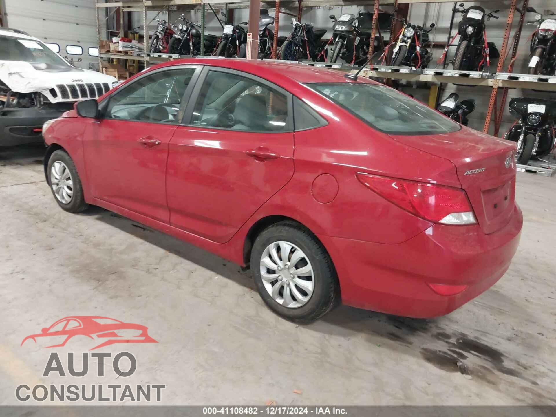 HYUNDAI ACCENT 2017 - KMHCT4AEXHU308511