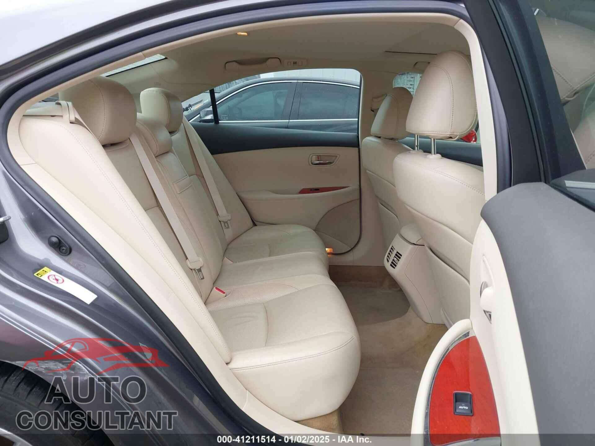 LEXUS ES 350 2012 - JTHBK1EG6C2497416