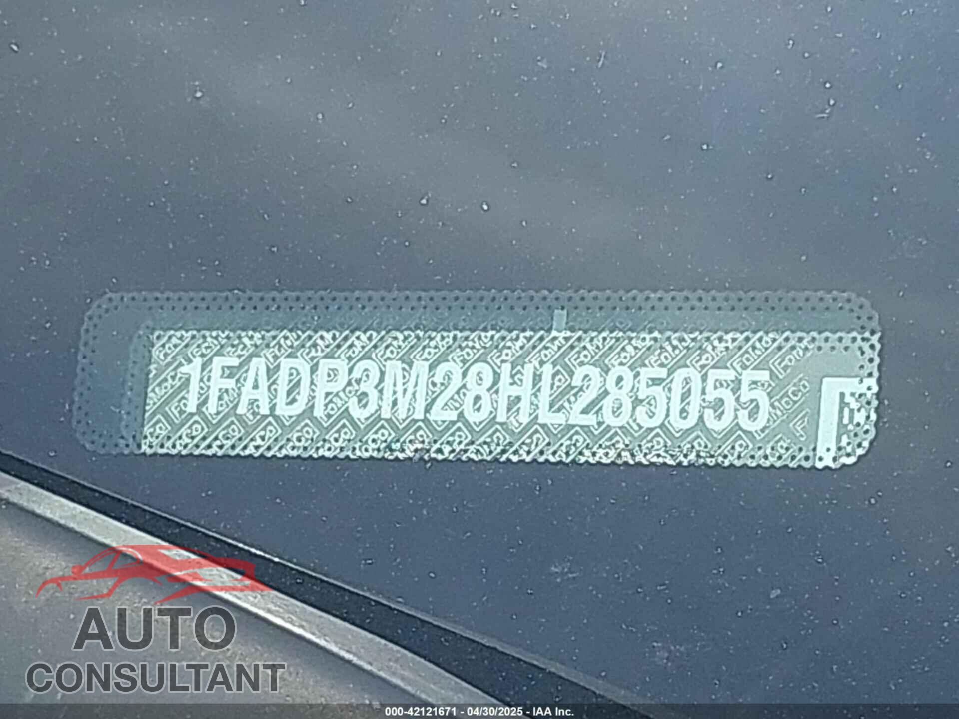 FORD FOCUS 2017 - 1FADP3M28HL285055