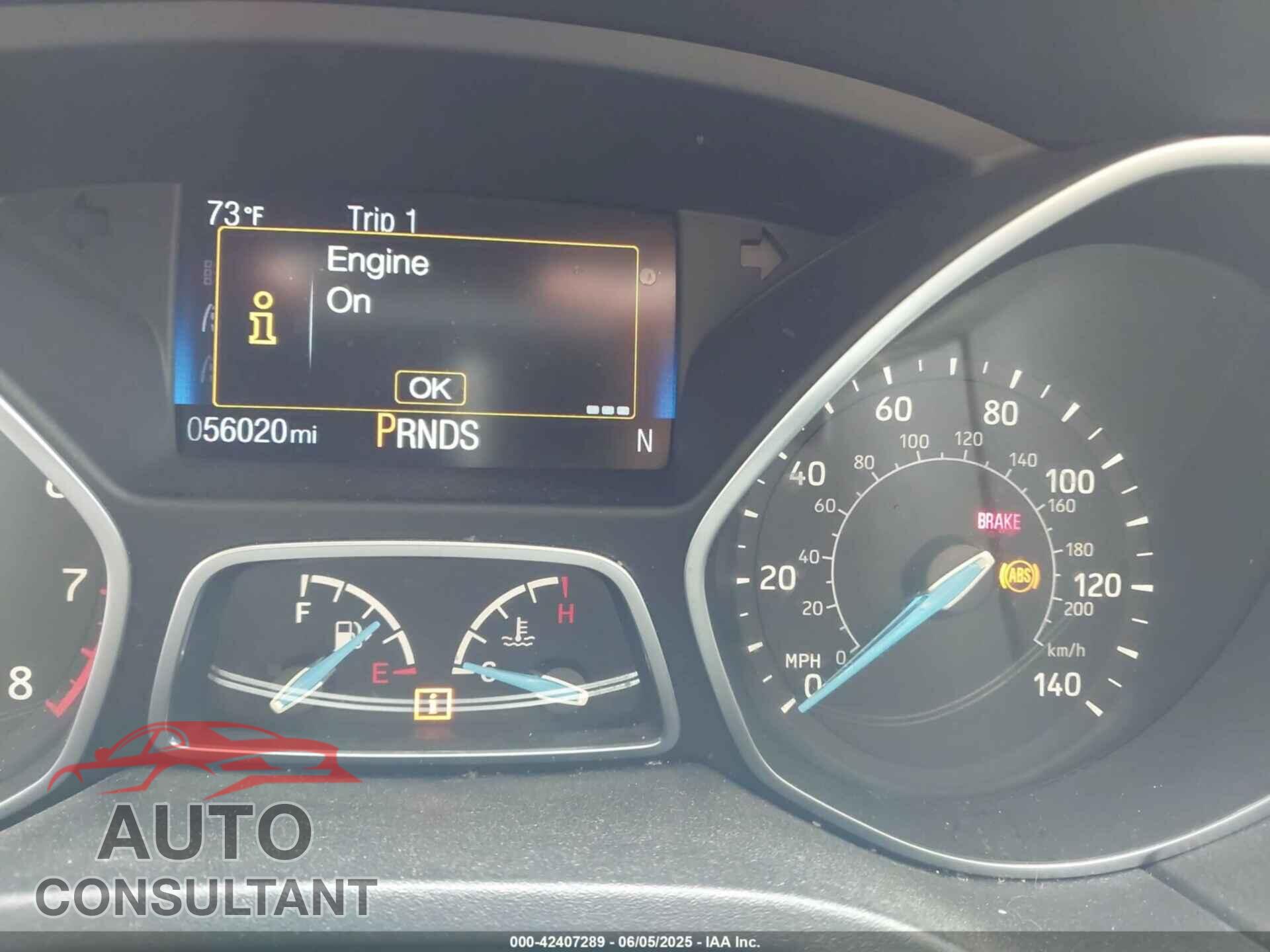 FORD FOCUS 2017 - 1FADP3M28HL252041