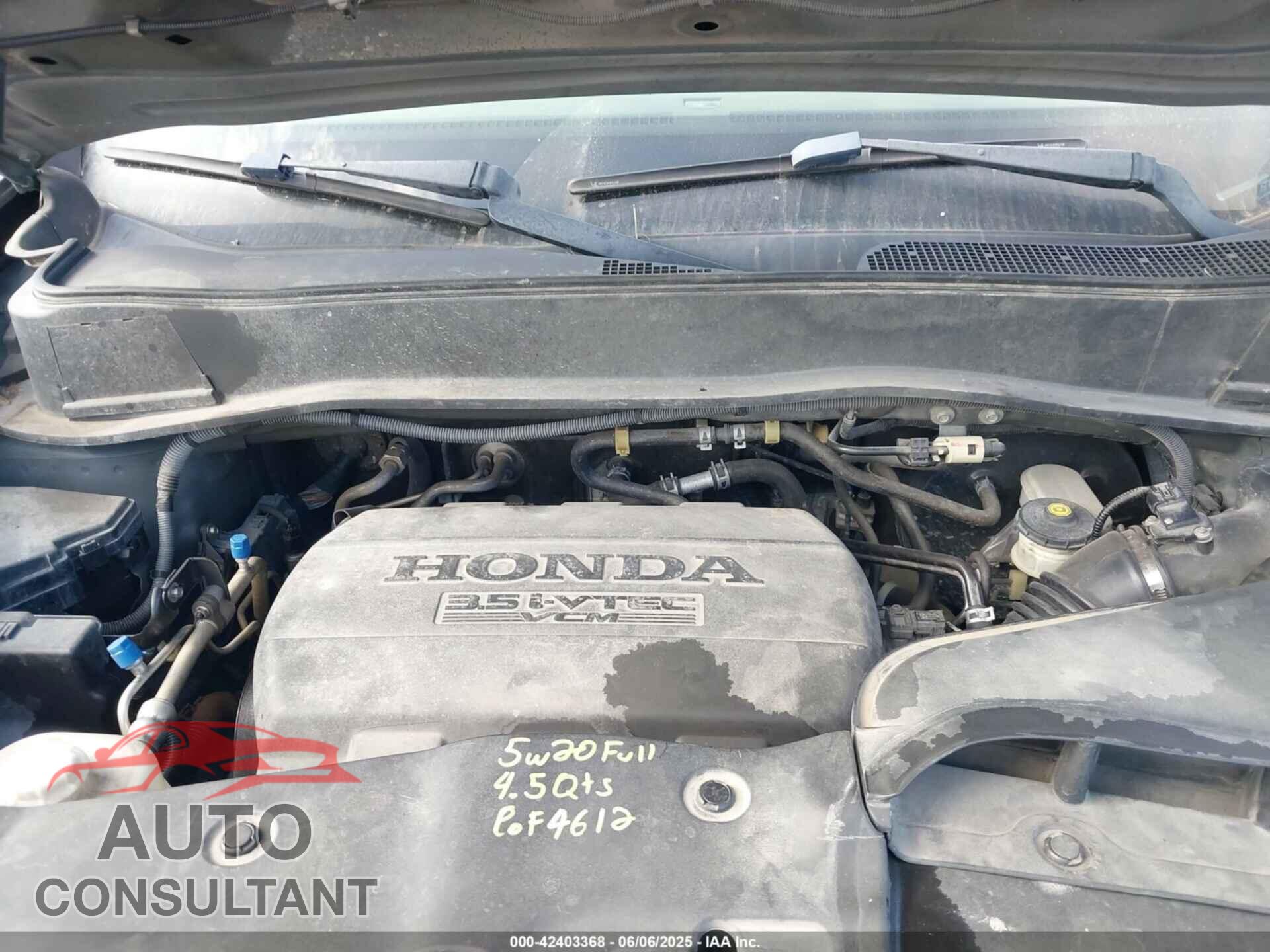 HONDA PILOT 2011 - 5FNYF3H53BB022145